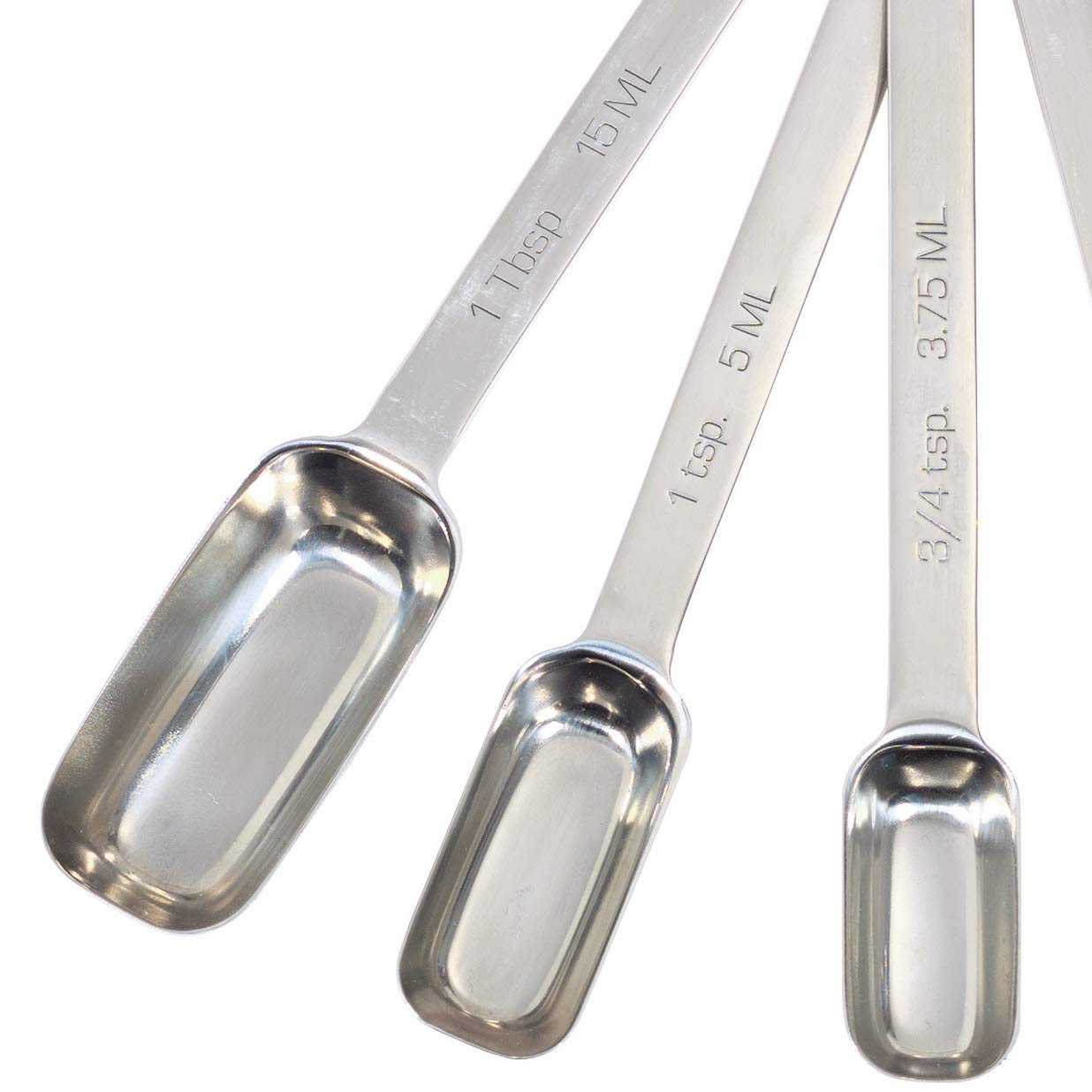 Master Class Masterclass 6-In-1 Milliliter Rectangular Measuring Spoon, Stainless Steel