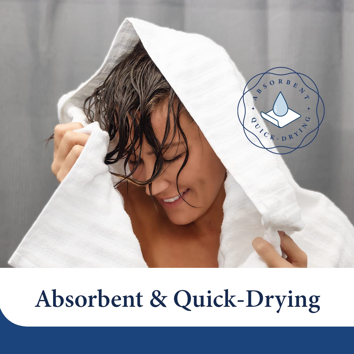 Cosy House Collection Luxury Rayon Derived From Bamboo Blend 2-Pack Towel Set - Ultra Soft, Absorbent And Quick Drying - Plush C