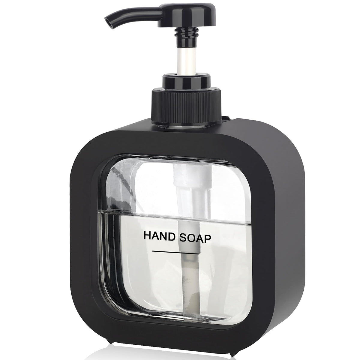 Onecocoa Hand Soap Dispenser Bathroom, Modern Dish Soap Dispenser For Kitchen Sink, Small Plastic Soap Dispenser With Pump And L