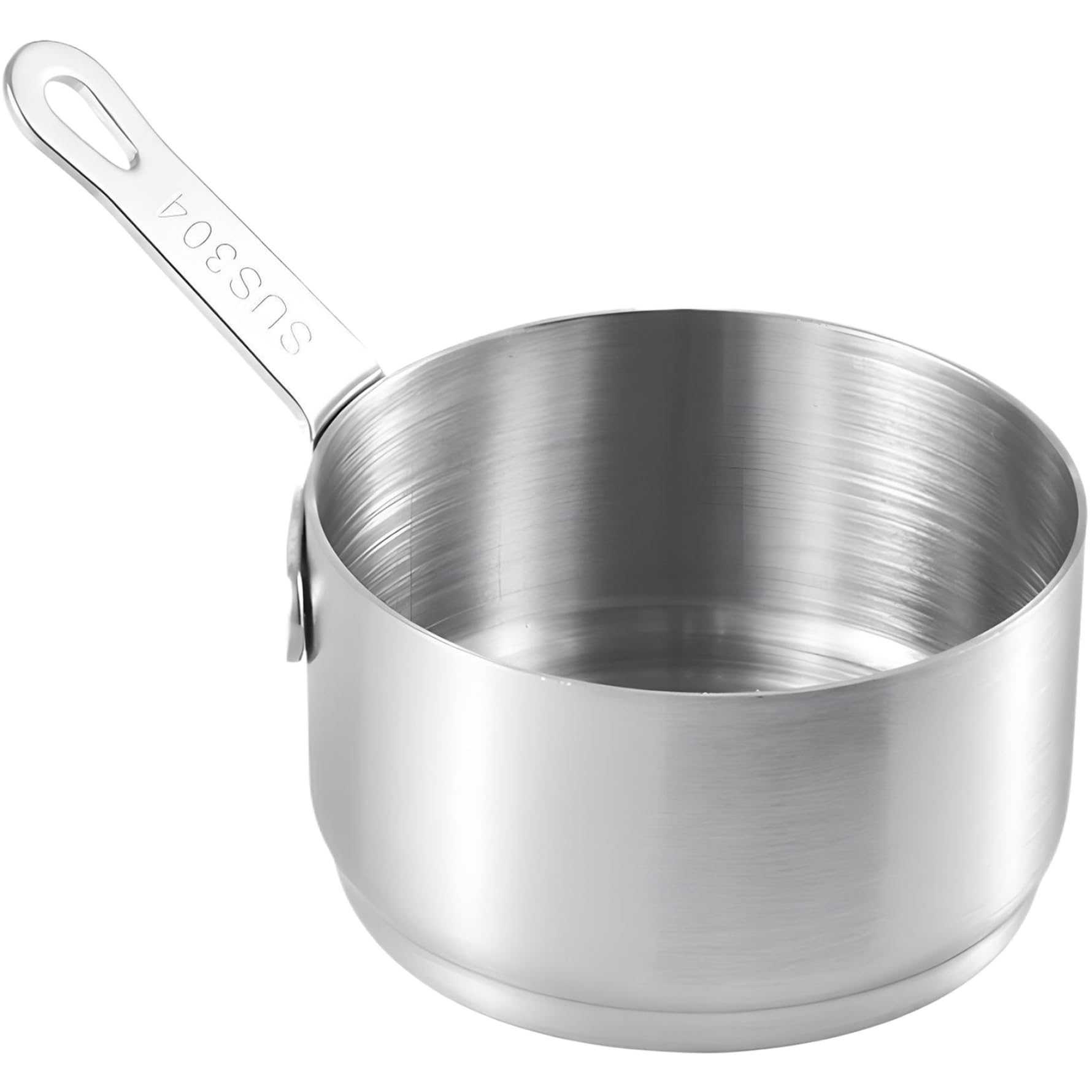 Mini Sauce Pan, 60ml Stainless Steel Sauce Pan, Non Stick Small Saucepan, Hanging Mini Saucepan with Handle for Hot Milk, Coffee