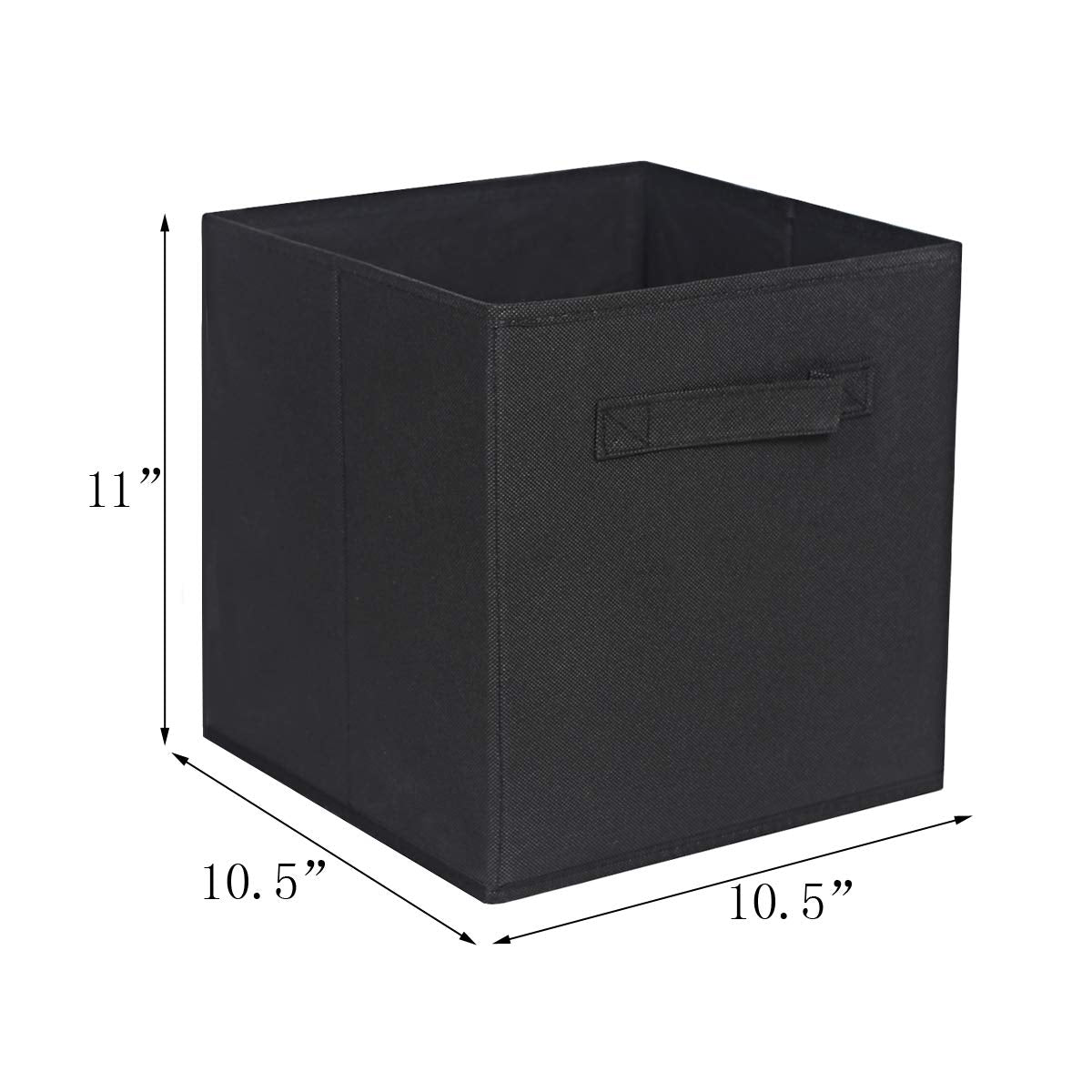 Max Houser Fabric Cloth Storage Bins,Foldable Storage Cubes Organizer Baskets With Dual Handles For Home Bedroom Storage,Set Of