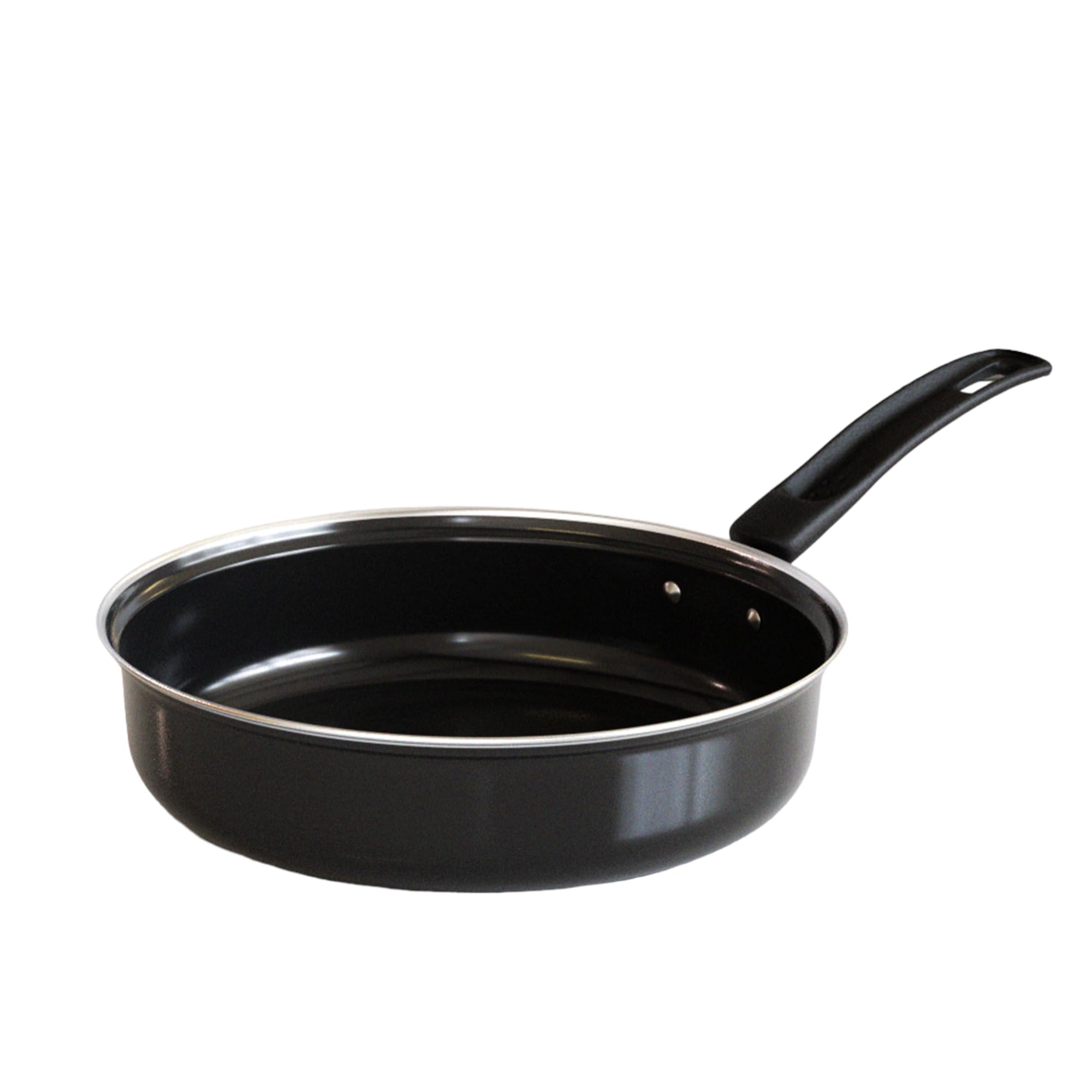The Earth Store Ecoluxe 21.5Cm Diameter Lass Oil Non Stick Fry Pan 2 Layer Ceramic Coating Anti-Scratch Gas And Induction Base C