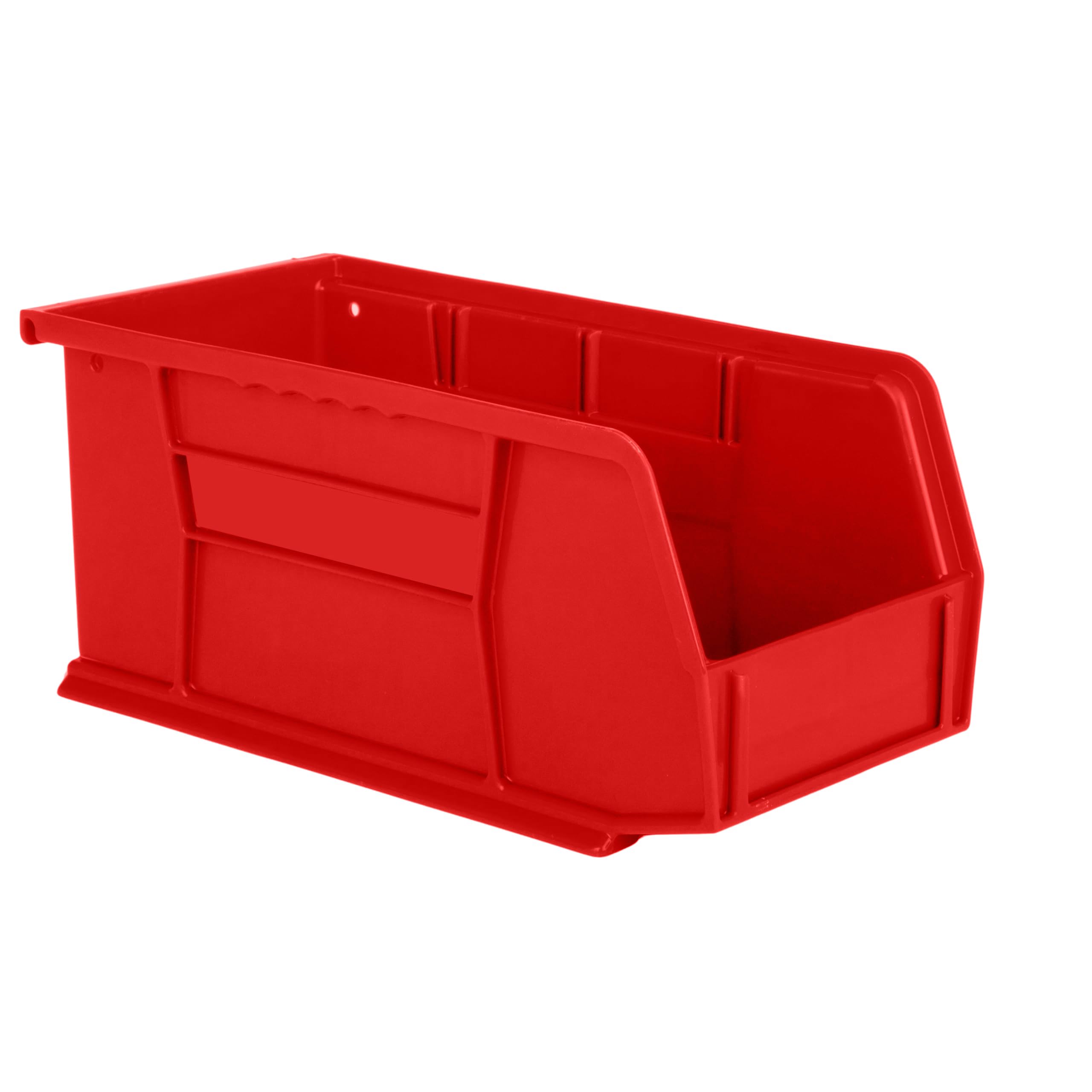 Hudson Exchange 11'' X 5-1/2'' X 5'' Plastic Stackable Storage Bin And Hanging Container (Red)