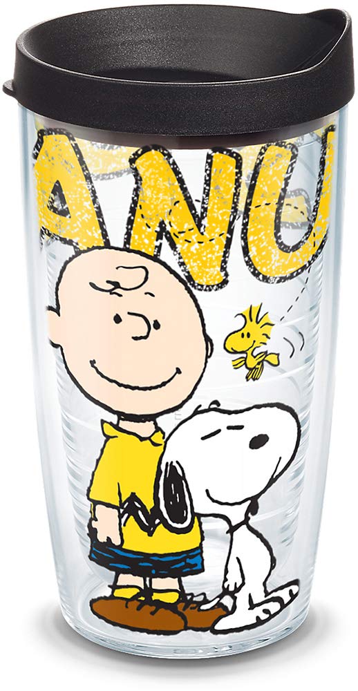 Tervis Made in USA Double Walled Peanuts Colossal Insulated Tumbler Cup Keeps Drinks Cold & Hot, 16oz, Classic