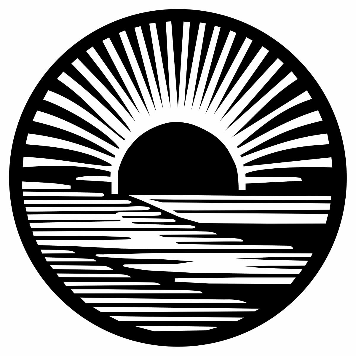 Sticker Hub Sun Set Over Ocean MDF WAll Art, Elegant and Delicate Designs, Modern Wall Art