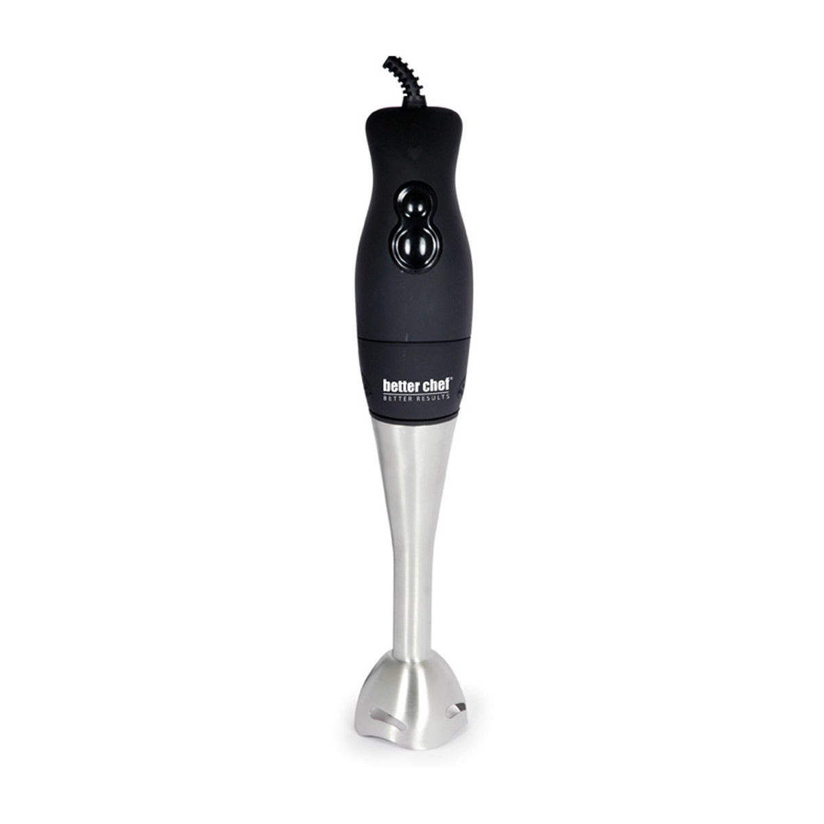 Better Chef Immersion Blender With Whisk Attachment | 2-Speed 200-Watt Motor | Stainless Blending & Whisk Attachment | Rubberize