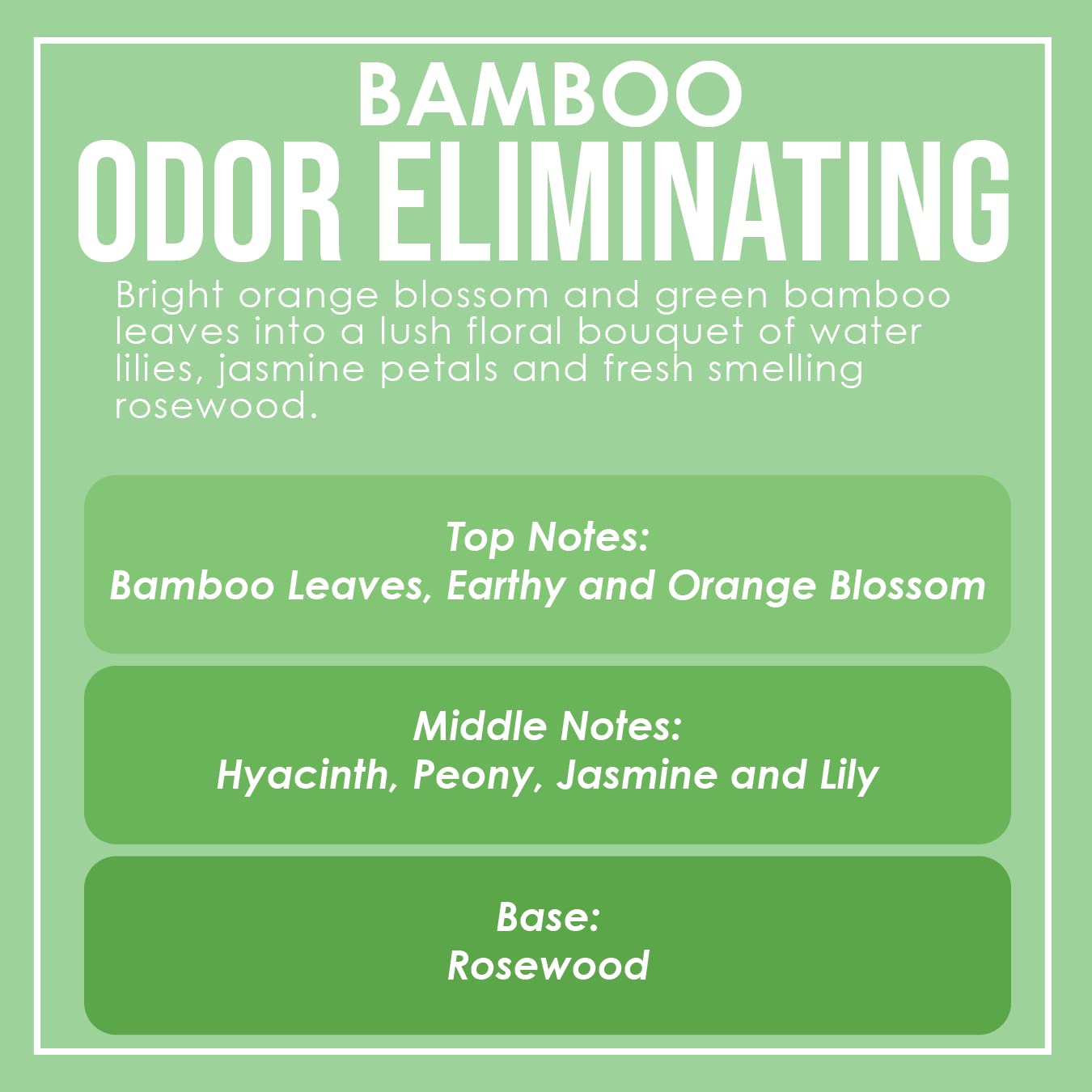 Bamboo Two Pack Odor Eliminating Highly Fragranced Candles - Eliminates 95% of Pet, Smoke, Food, and Other Smells Quickly - Up t
