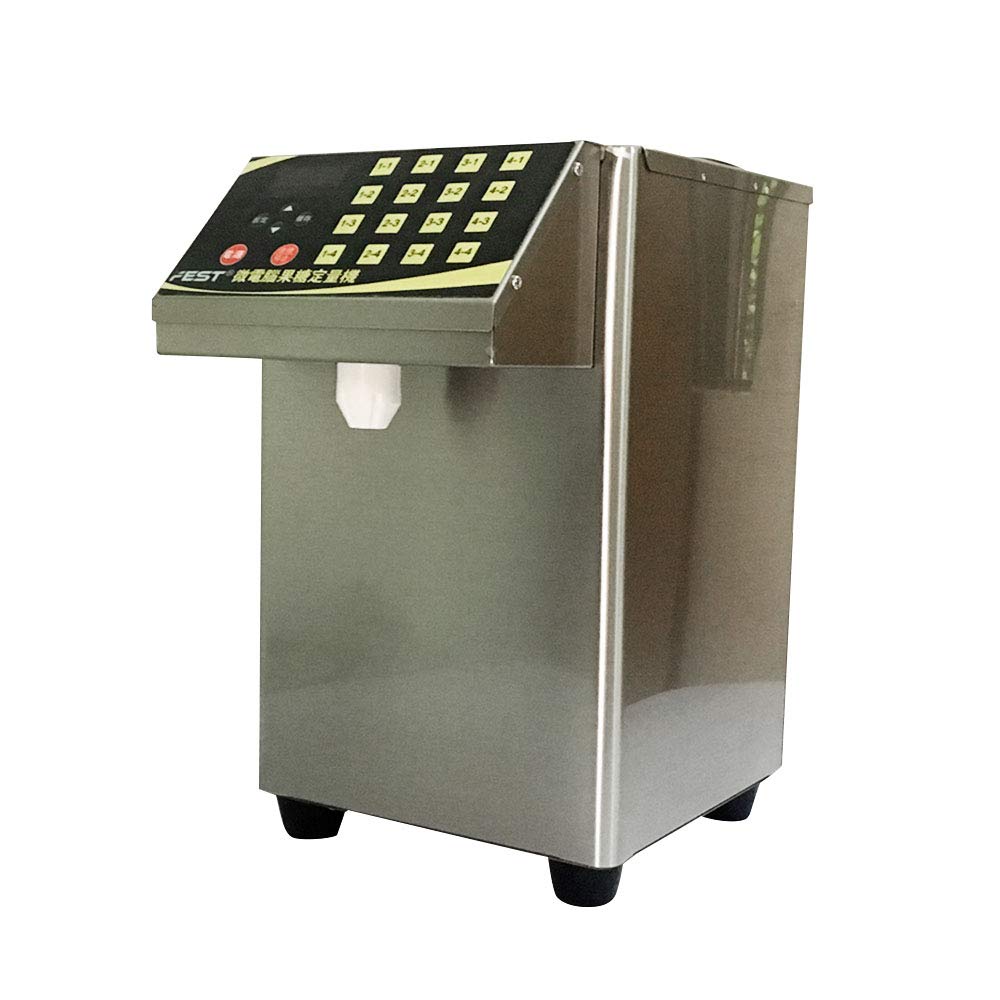 Xeoleo Fructose Machine Sugar Dispenser Bubble Tea Shop Machine Automatic Sugara Quantitative Machine16 Grid Syrup Dispenser 9L
