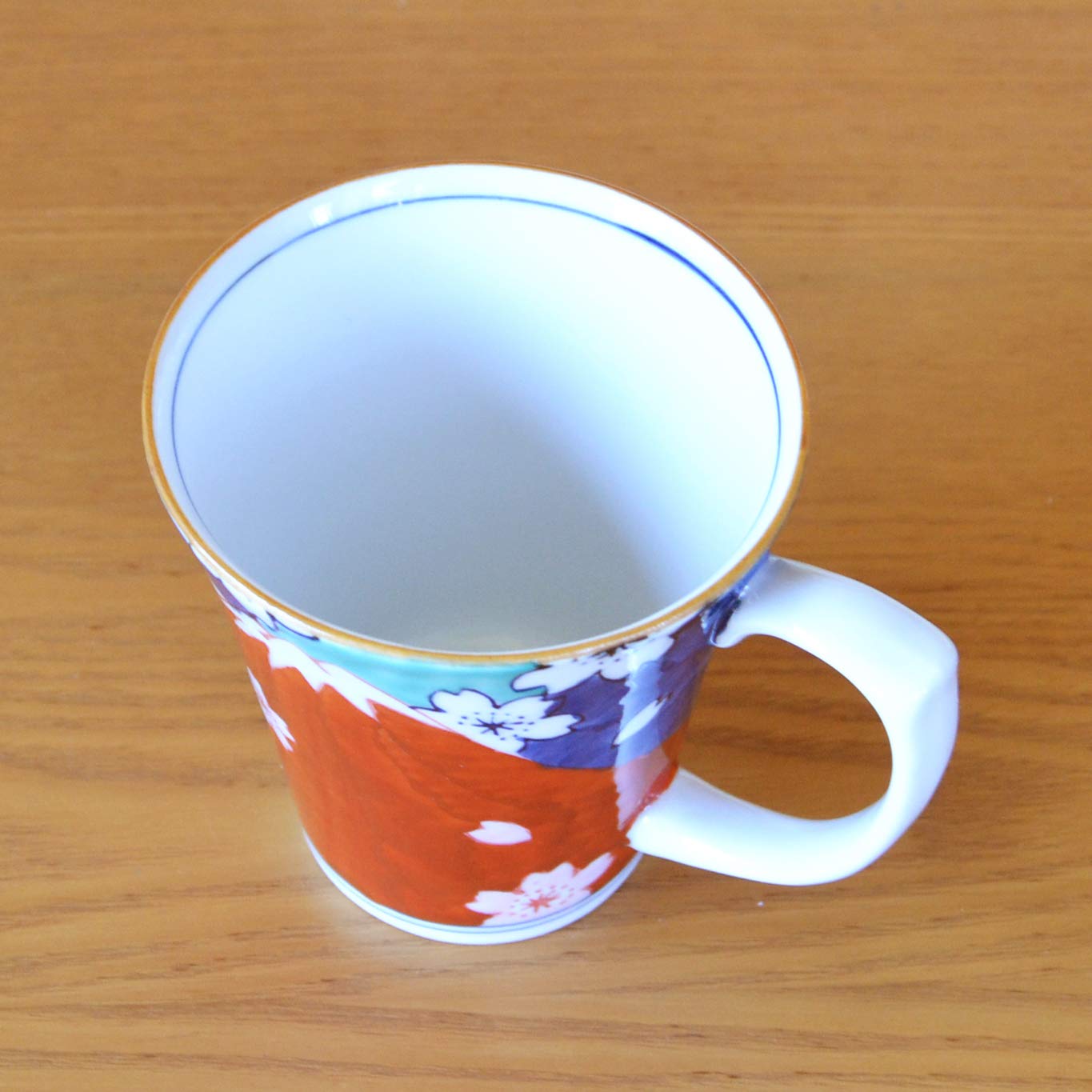 ????????? Mug Ceramic Coffee Japanese Arita Imari Ware Made In Japan Porcelain Nabeshima Mt.Fuji Aka-Fuji