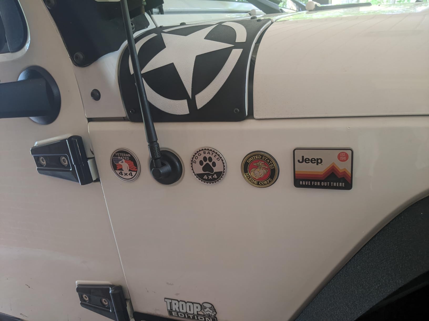 Jeep Have Fun Out There Acrylic Magnet (2.75 X 2 Inches)