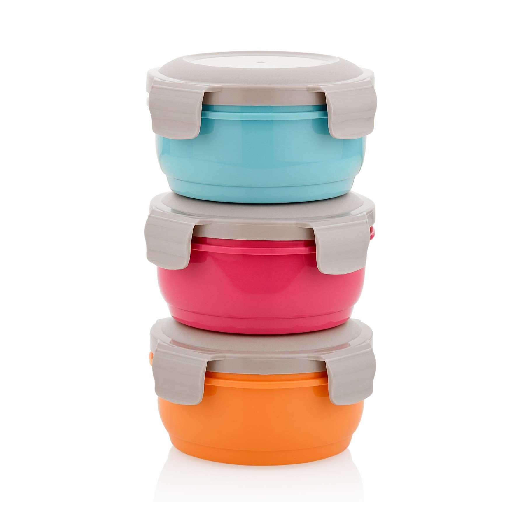 Asian Plastowares  Airtight Lock And Pack Storage Containers | Set Of 3 | (350 X 3) | Storage Container For Kitchen | Ideal To 