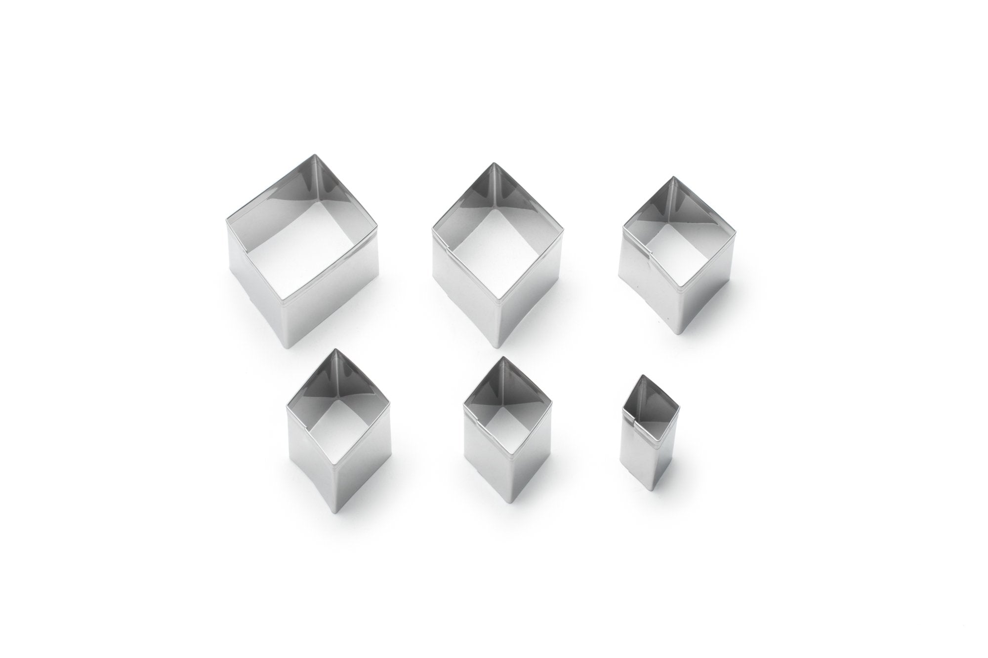 Fox Run 3612 Run Diamond Cookie Cutters, 4 X 4 X 0.25 Inches, Metallic