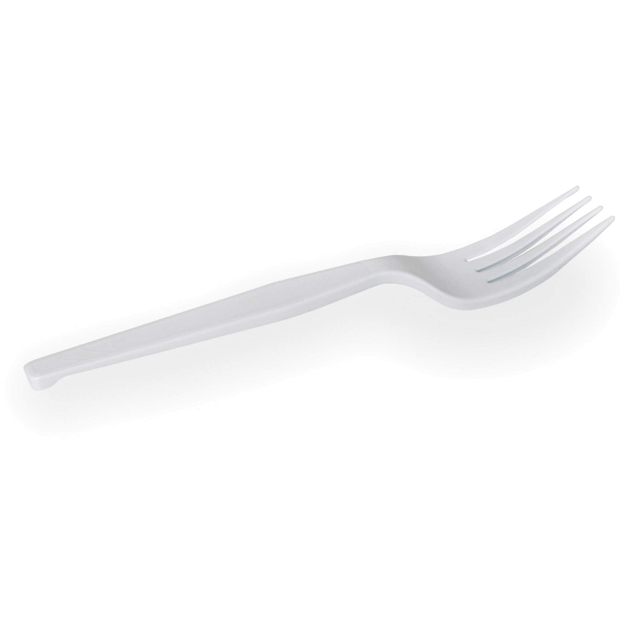 Dixie 6.104'' Medium-Weight Polystyrene Plastic Fork By Gp Pro (Georgia-Pacific), White, Fm217, (Case Of 1,000), 1 Box Of 1000