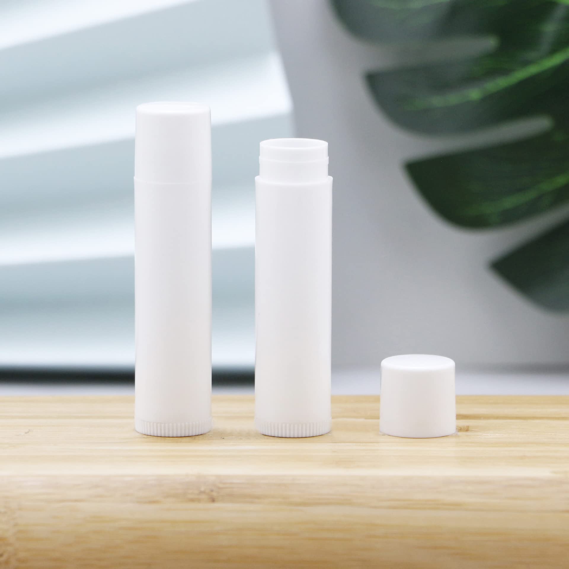 50 White Empty Lip Balm Tubes Containers By Upstore
