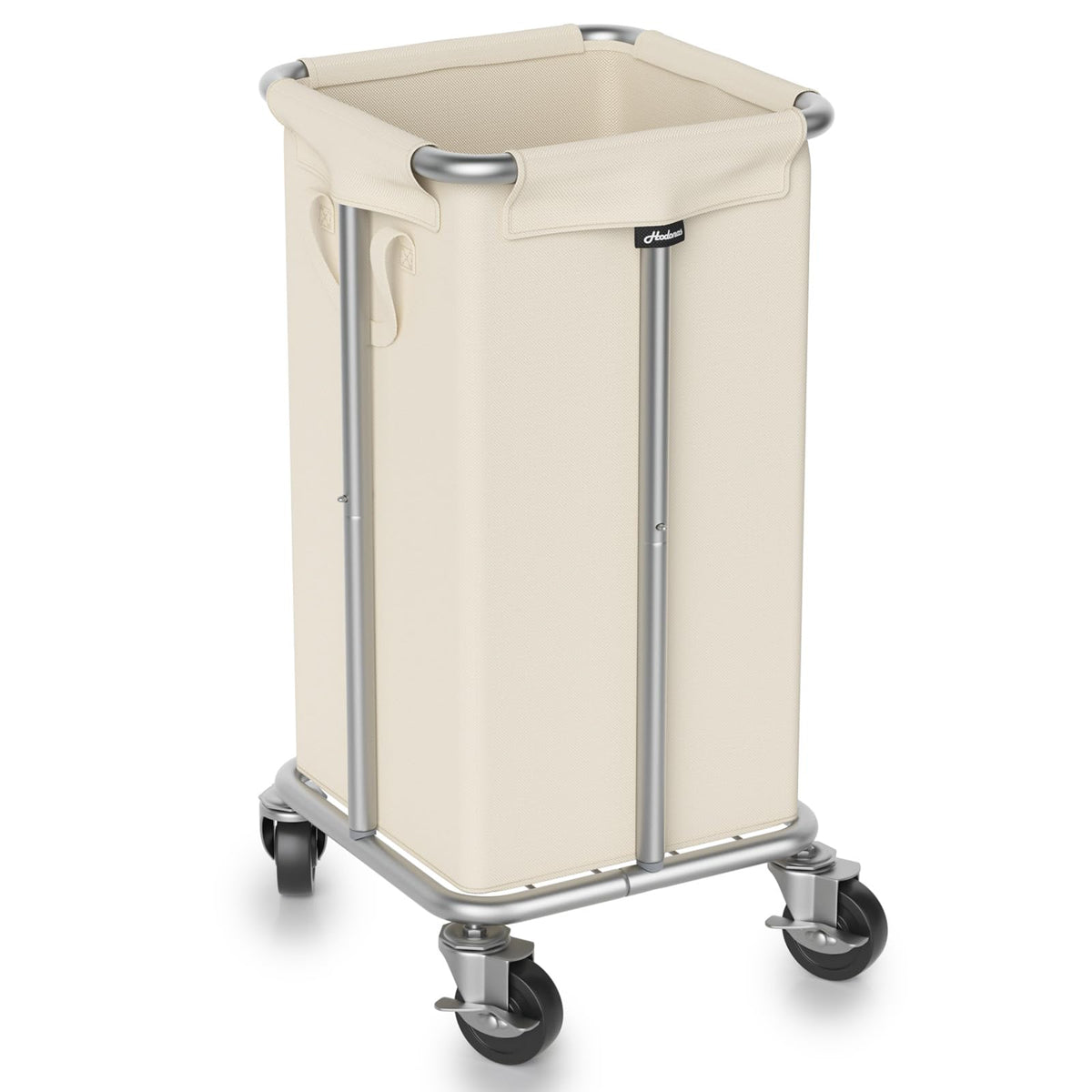 Hodonas Laundry Basket With Wheels, 115L Rolling Laundry Hamper Large Dirty Clothes Hamper Cart With Steel Frame And Removable B