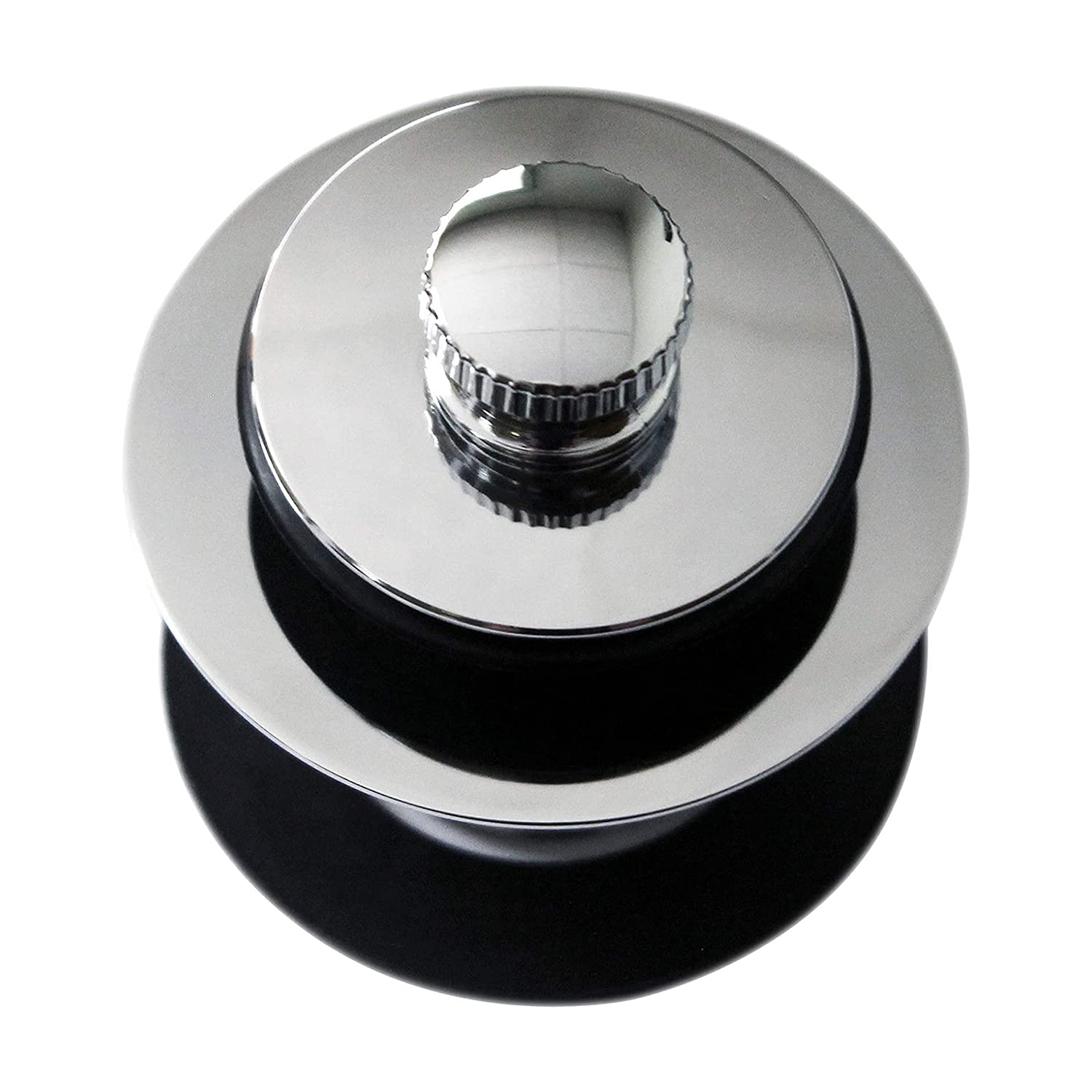 Westbrass 1-1/4'' NPSM (1-5/8''-16 UNC-2A) Fine Thread Twist & Close Bath Drain Plug  Polished Chrome  79438CP-F