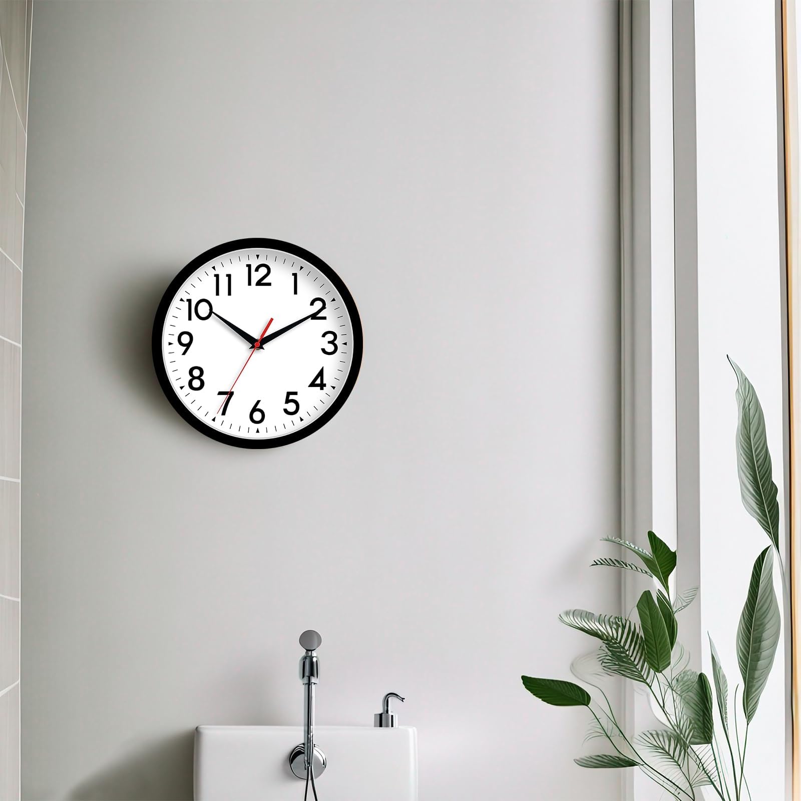 14 Inch Wall Clock, Large Wall Clocks Battery Operated, Big Silent Non-ticking Analog Clock Decorative for Living Room, Office,