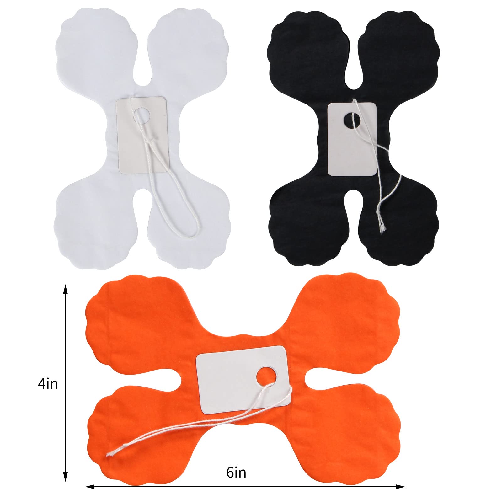 Black-White Orange Halloween Party-Decorations Streamers-Garland - 12Pcs 4-Leaf Clover Paper Streamer,Graduation Wedding Birthda