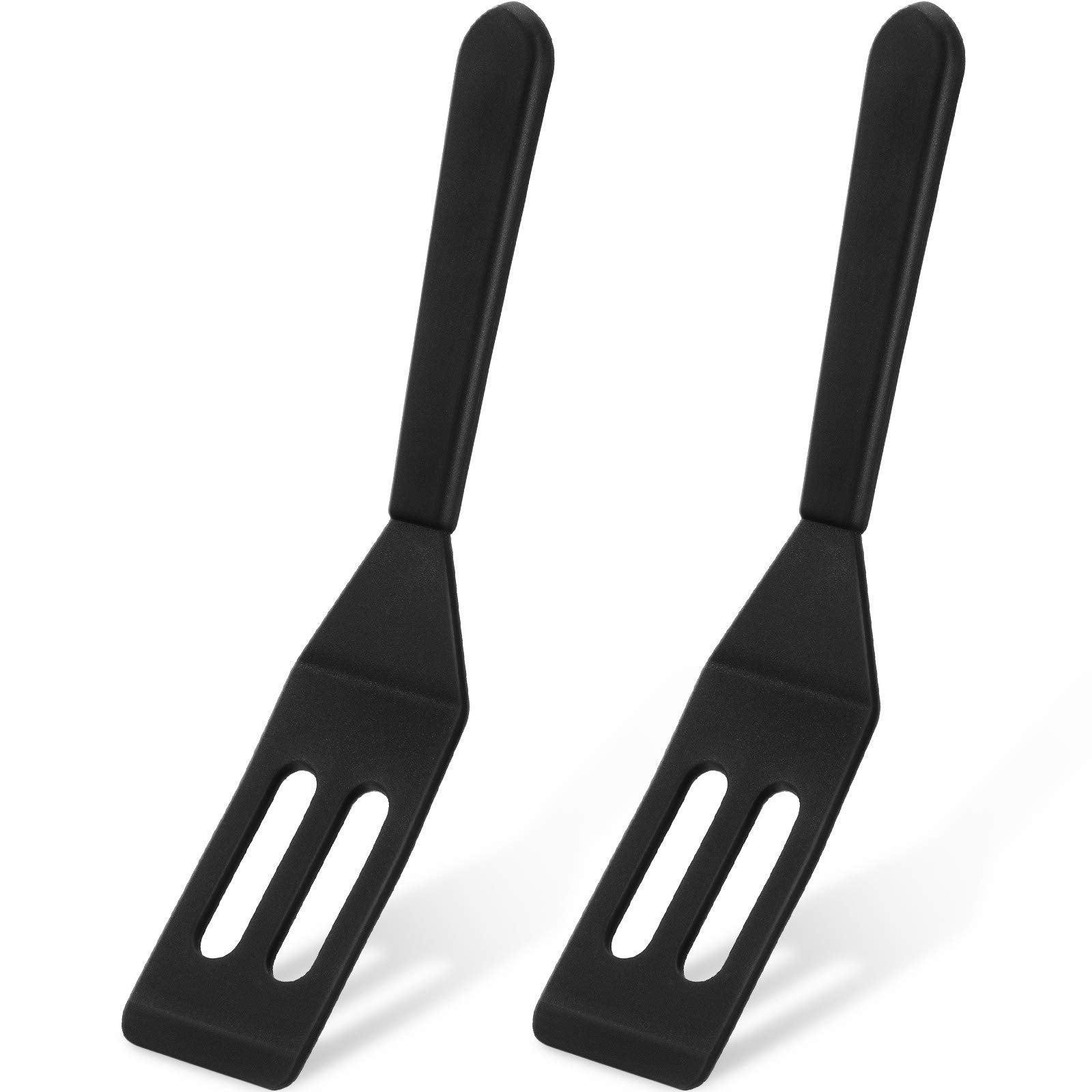 Mini Brownie Serving Spatula Flexible Nonstick Silicone Serve Turner Heat-Resistant Cookie Slotted Spatula for Flip Egg in Small