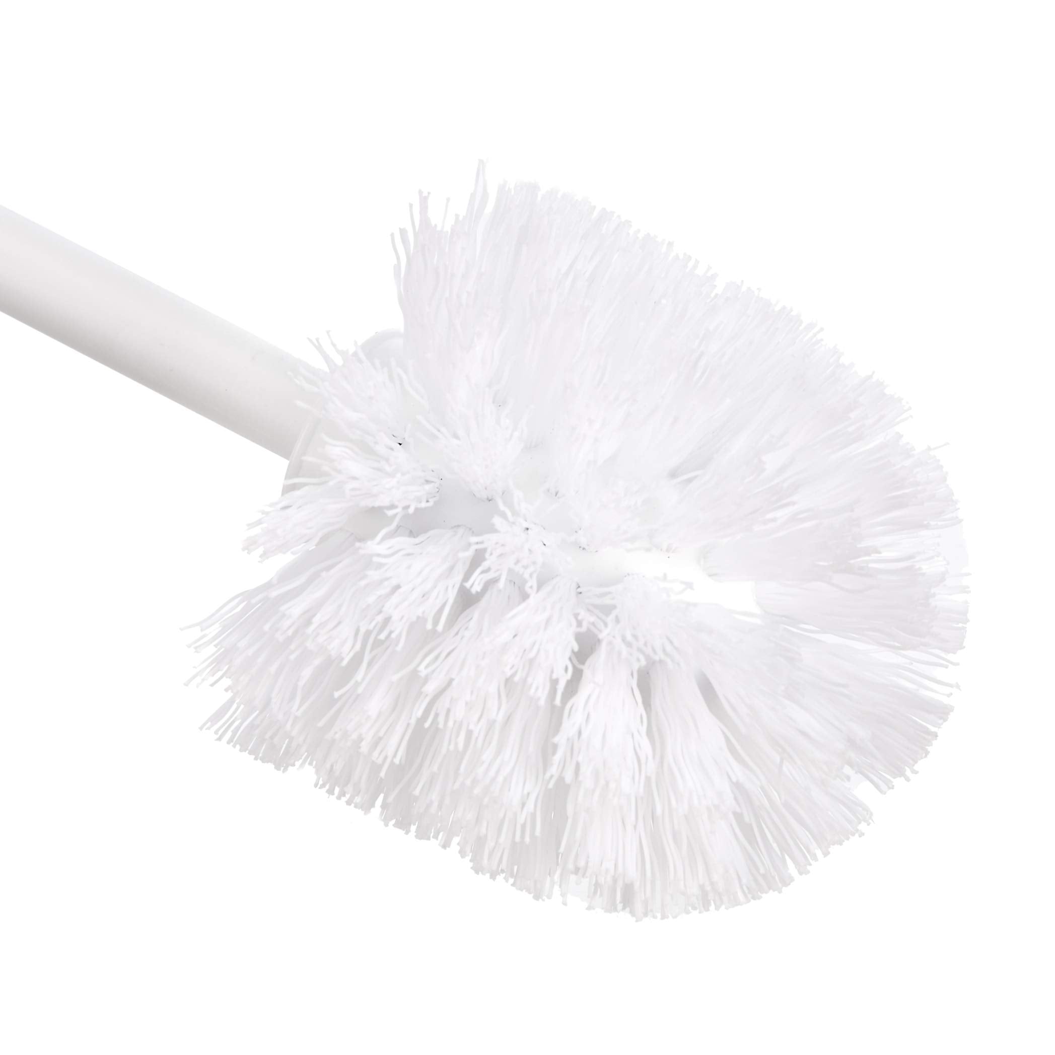 Amazon Basics Toilet Brush And Holder Set - 4-Pack, White (Previously Amazoncommercial Brand)