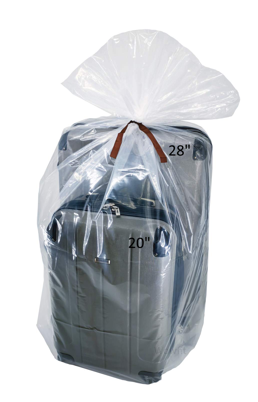 Wowfit 5 Ct 40X60 Inches Extra Large Clear Plastic Bags Perfect For Car Seat, Luggage, Suitcase, Stroller, Chair, Kids Bike And