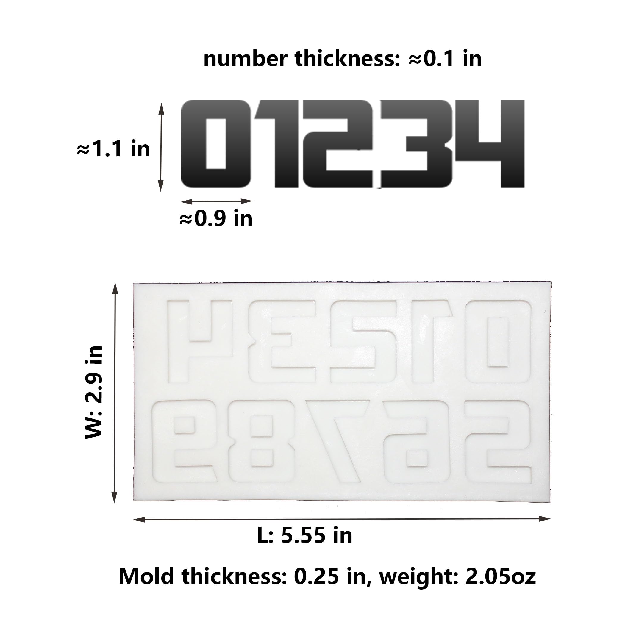 Lvdge Stylish English Alphabets/Letters & Numbers Silicone Molds For Fondant Cake, Gum Paste, Chocolate, Diy Cake Decorations (M