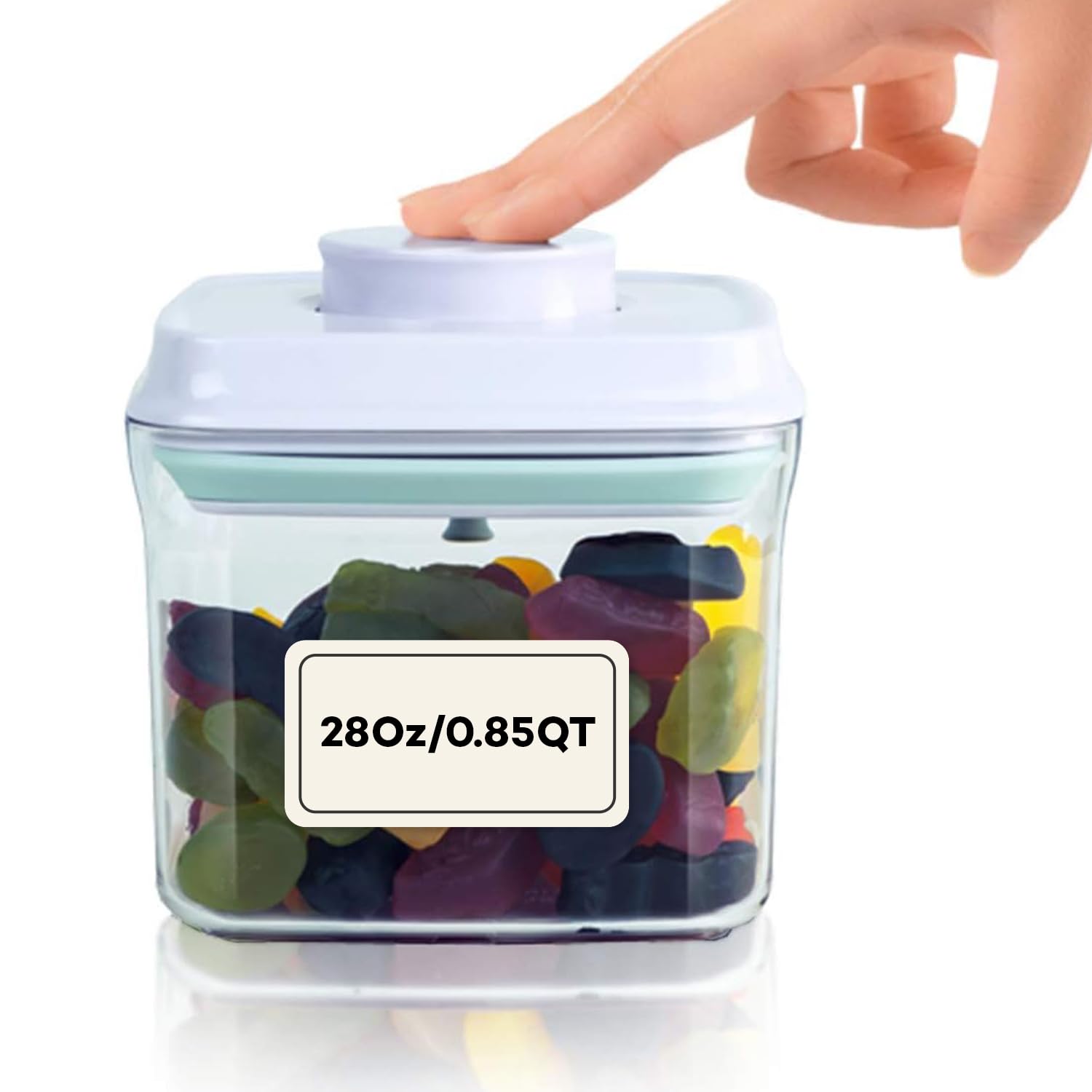 Bop Top Airtight Food Storage Containers with Lid 28 oz | Kitchen Canister Sets | Air Tight Pantry Container | Pop Top Dry Food 