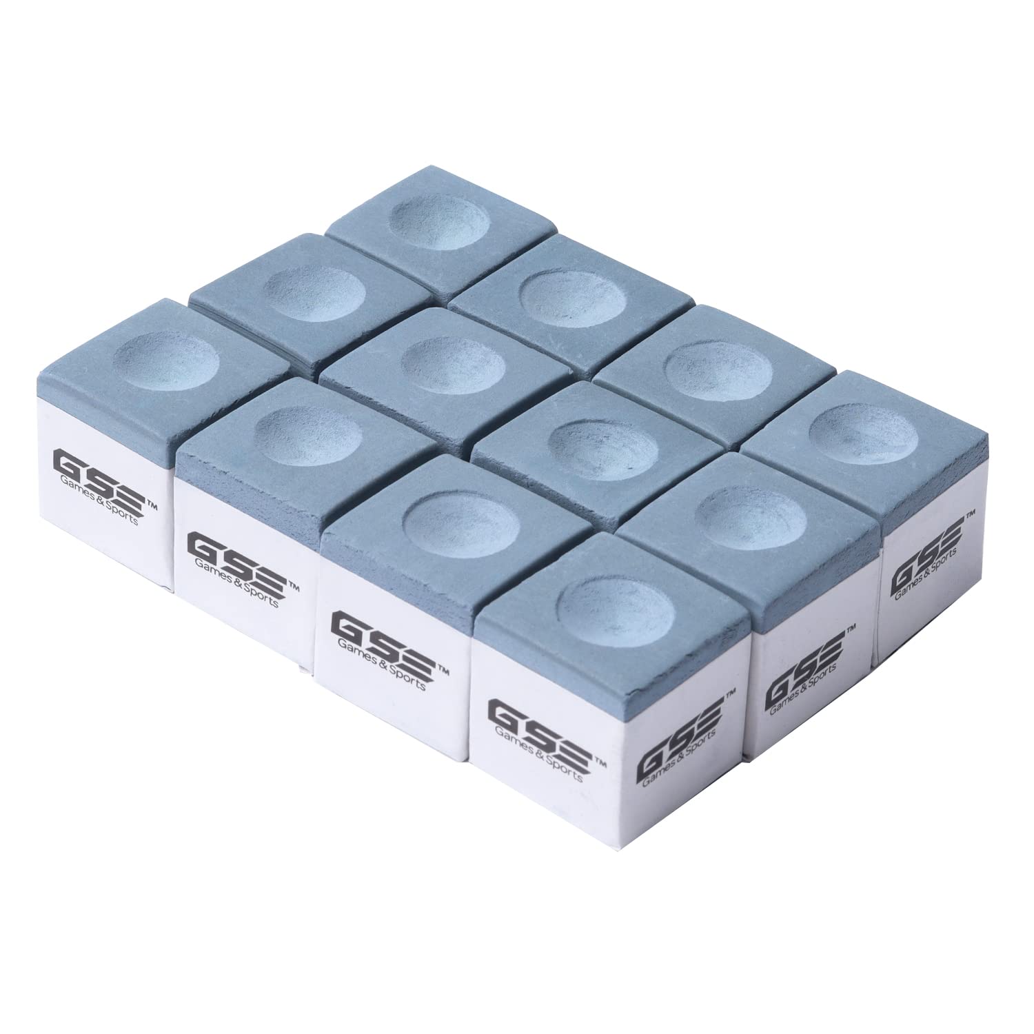 Gse Games  Sports Expert 12-Pack Of Billiardpool Cue Chalks (Gray)