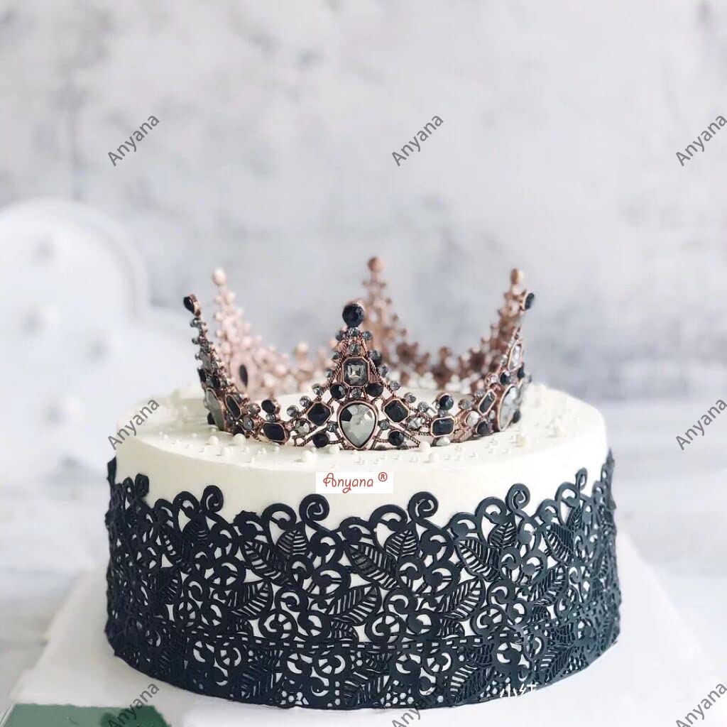 Anyana Sugar Edible Cake Silicone Fondant Impression Lace Mat Cake Decorating Mold Gum Paste Cupcake Topper Tool Icing Candy Imp
