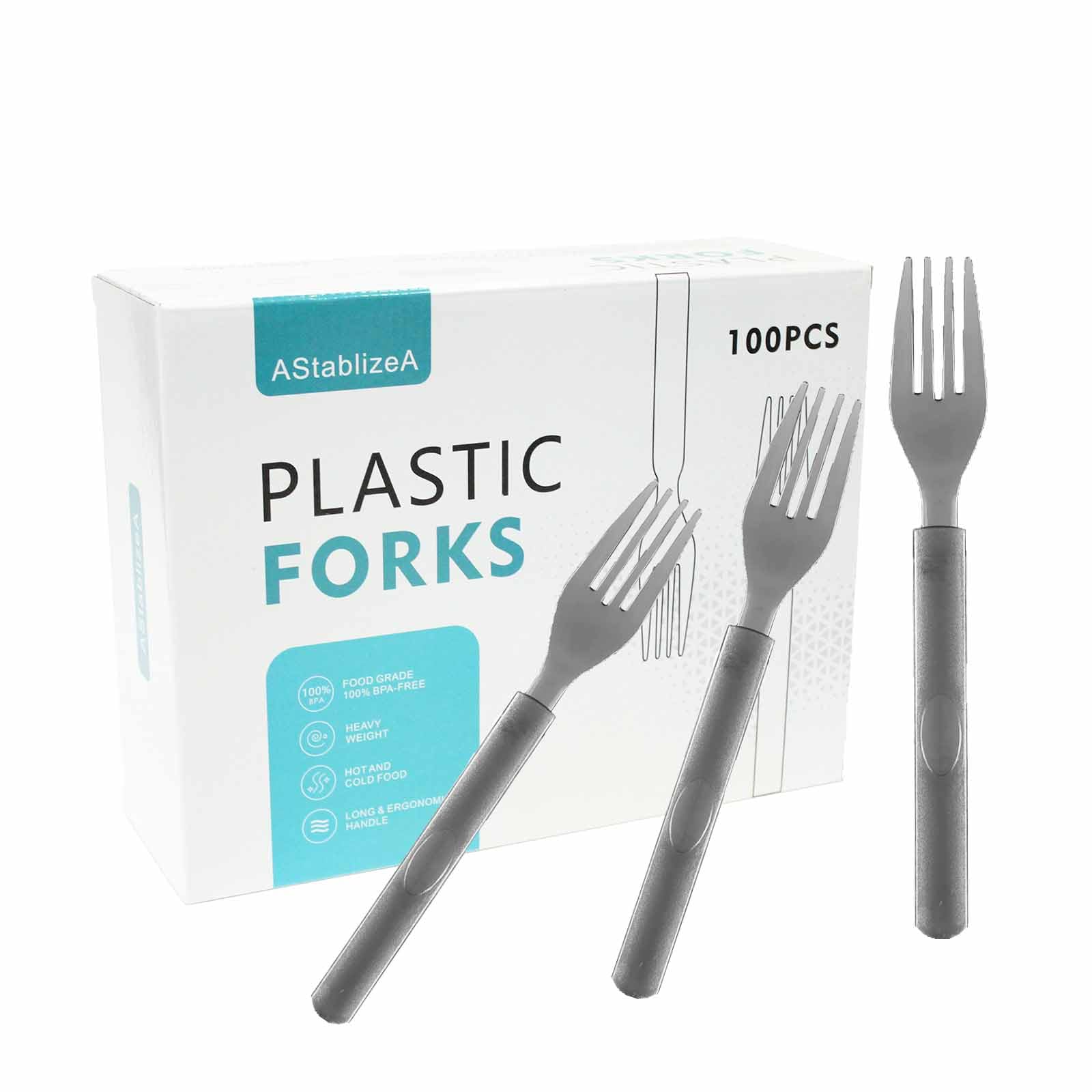 Individually Wrapped Forks, Plastic Forks,Heavy Weight Plastic Forks, Disposable Plastic Forks, Gold Plastic Forks For Outdoor P