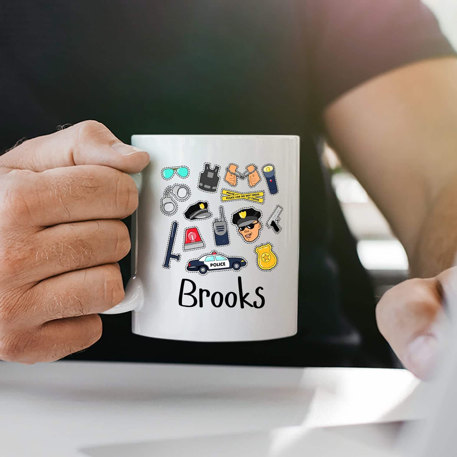 Custom Police Name Mug, Personalized Police Officer Mug, Funny Police Officer Gifts, Police Coffee Mug, Police Mug, Cop Mug, Pol