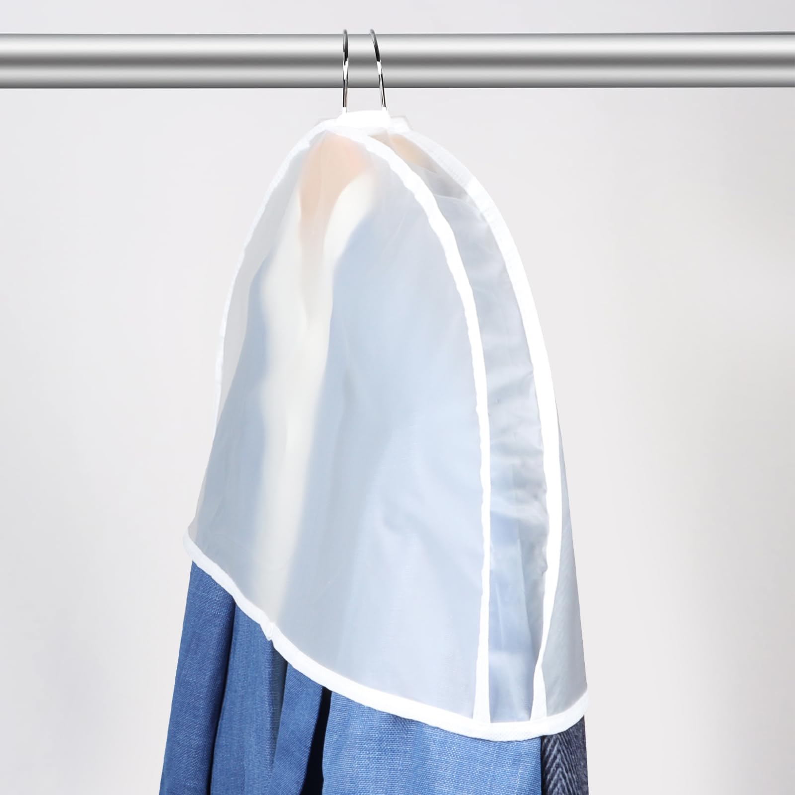 Zilink Shoulder Covers For Clothes Hanger Covers Breathable Garment Covers For Hanging Dress Shoulder Cover With 2'' Gusset For