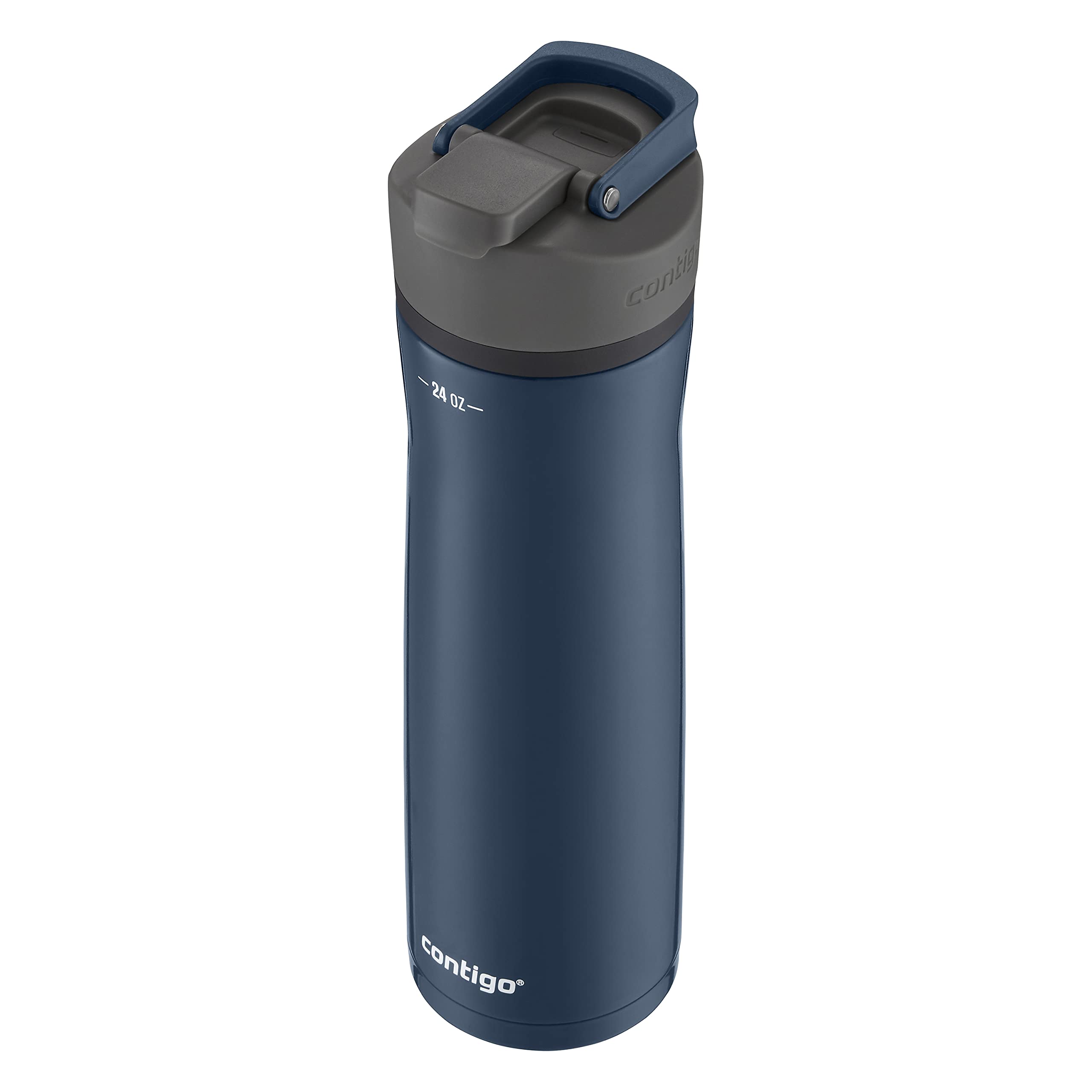 Contigo Cortland Chill 2.0 Blueberry Stainless Steel Water Bottle, Vacuum-Insulated, Spill-Proof Lid, 24Oz, Ideal For Hot Or Col
