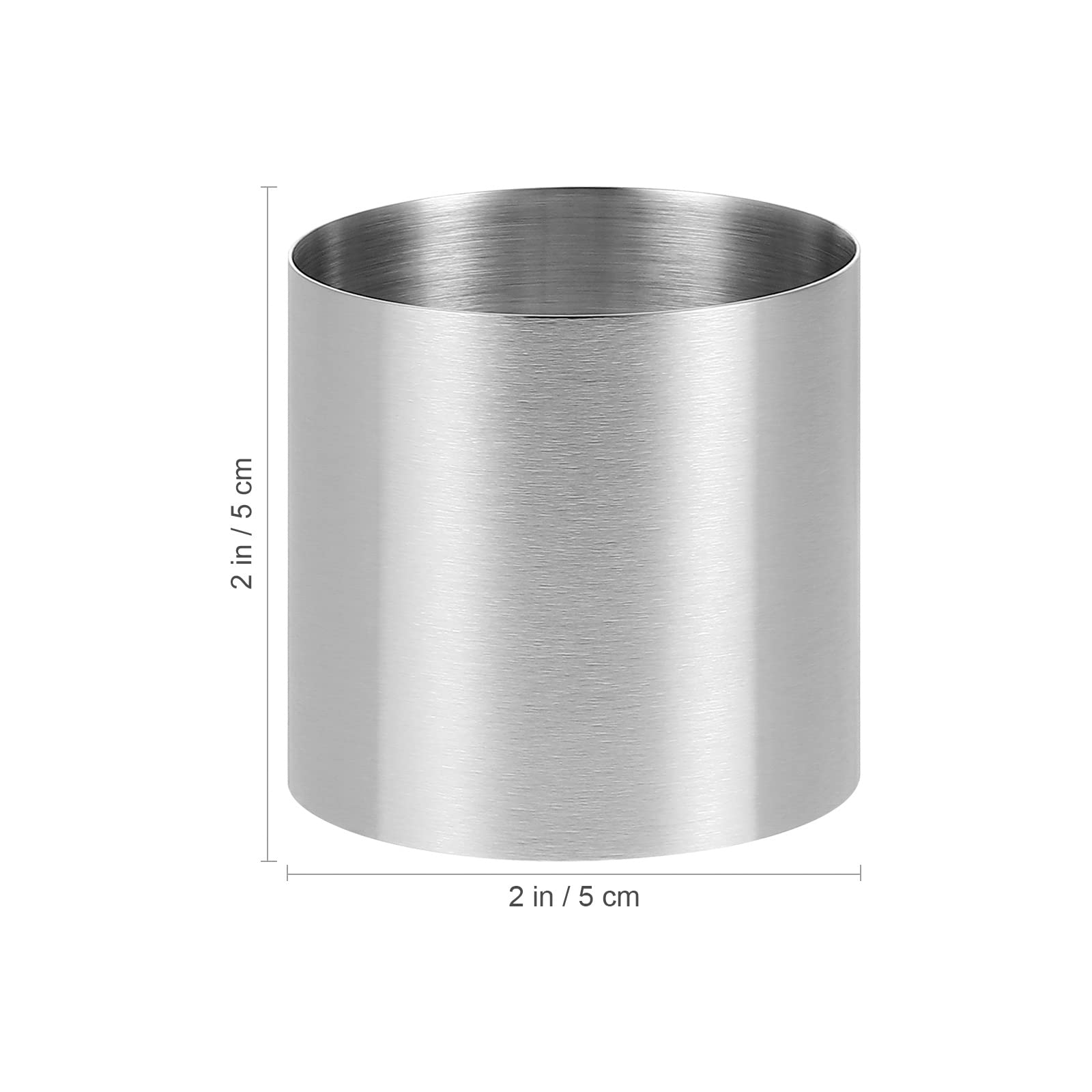 OUNONA 2-Inch Stainless Steel Round Cookie Cutter - Ideal for Biscuits, Donuts, Muffins & Fondant, Model 5SZ1634DE5RGY29H84W09