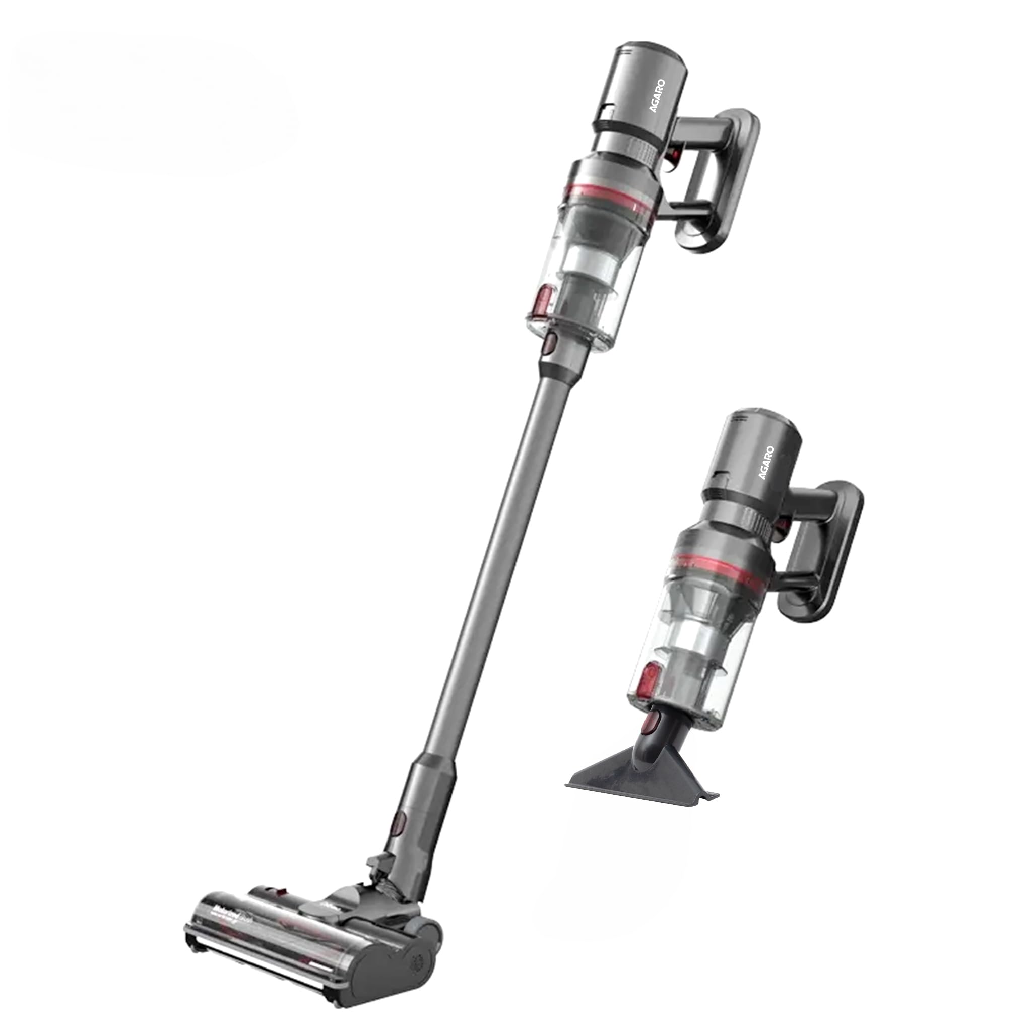 Agaro Imperial Cordless Stick Vacuum Cleaner, 2In1 Handheld & Stick, 500W Brushless Motor, 28 Kpa Suction Power, 3 Adjustable Su