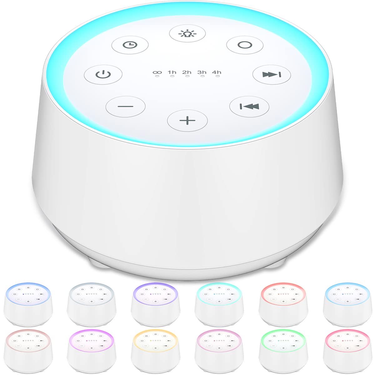 Easyhome Sleep Sound Machine White Noise Machines With 30 Soothing Sounds 12 Adjustable Night Light 10 Adjustment Brightness 36