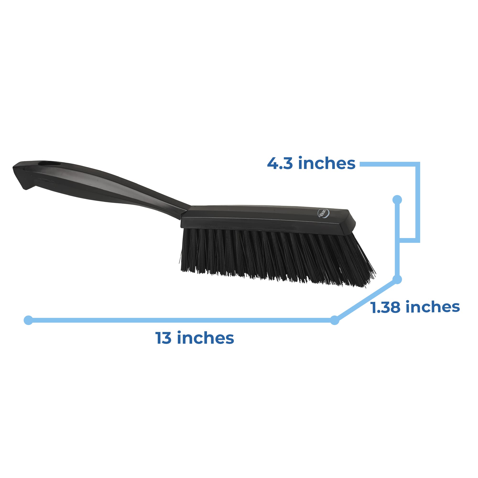 Vikan, Black Brush,Hand,Medium,14'',Pp/Pbt, 4589
