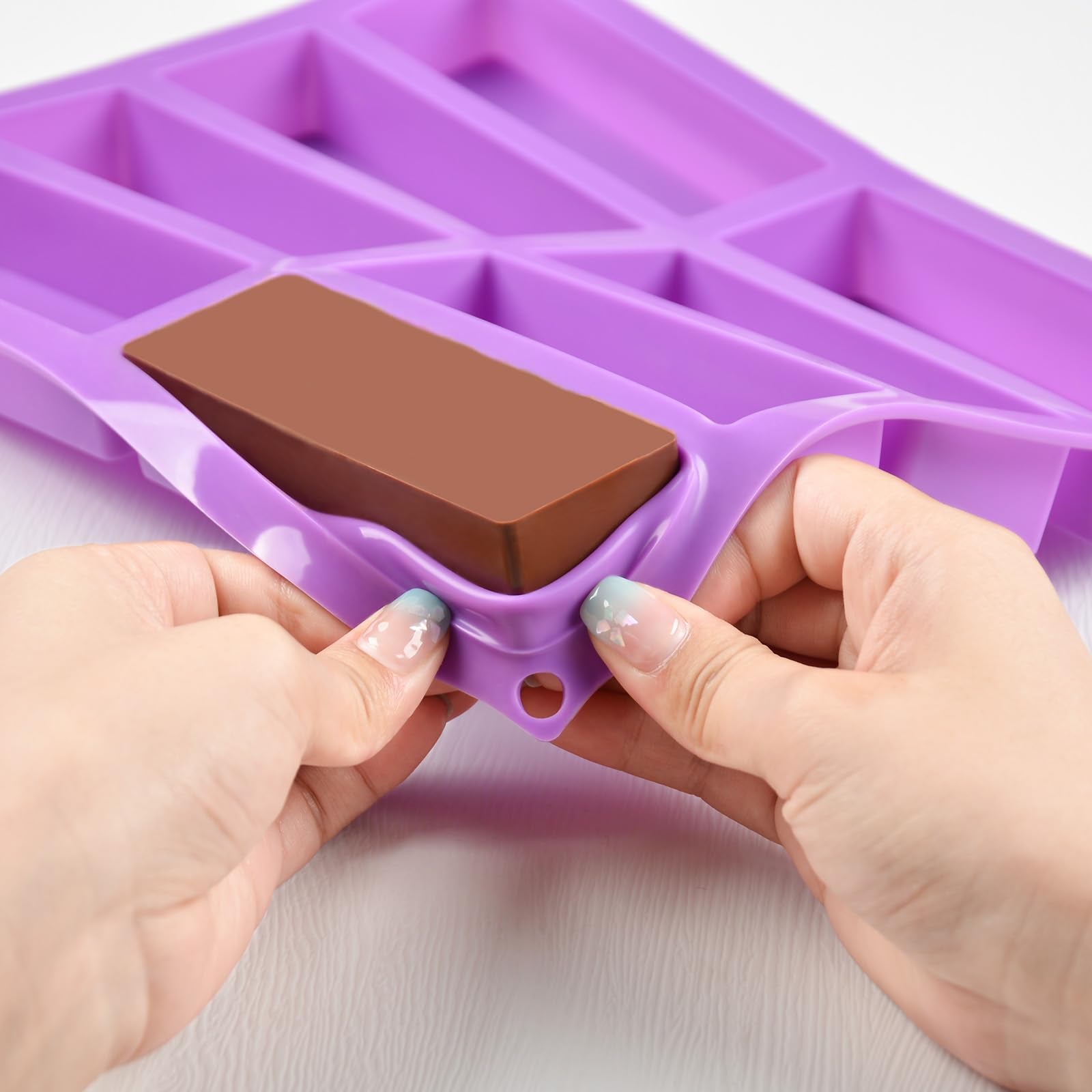Caketime Granola Bar Mold, Silicone Chocolate Bar Mold Rectangle For Baking Knafeh Pistachio Chocolate Bar, Cereal Bar, Energy B