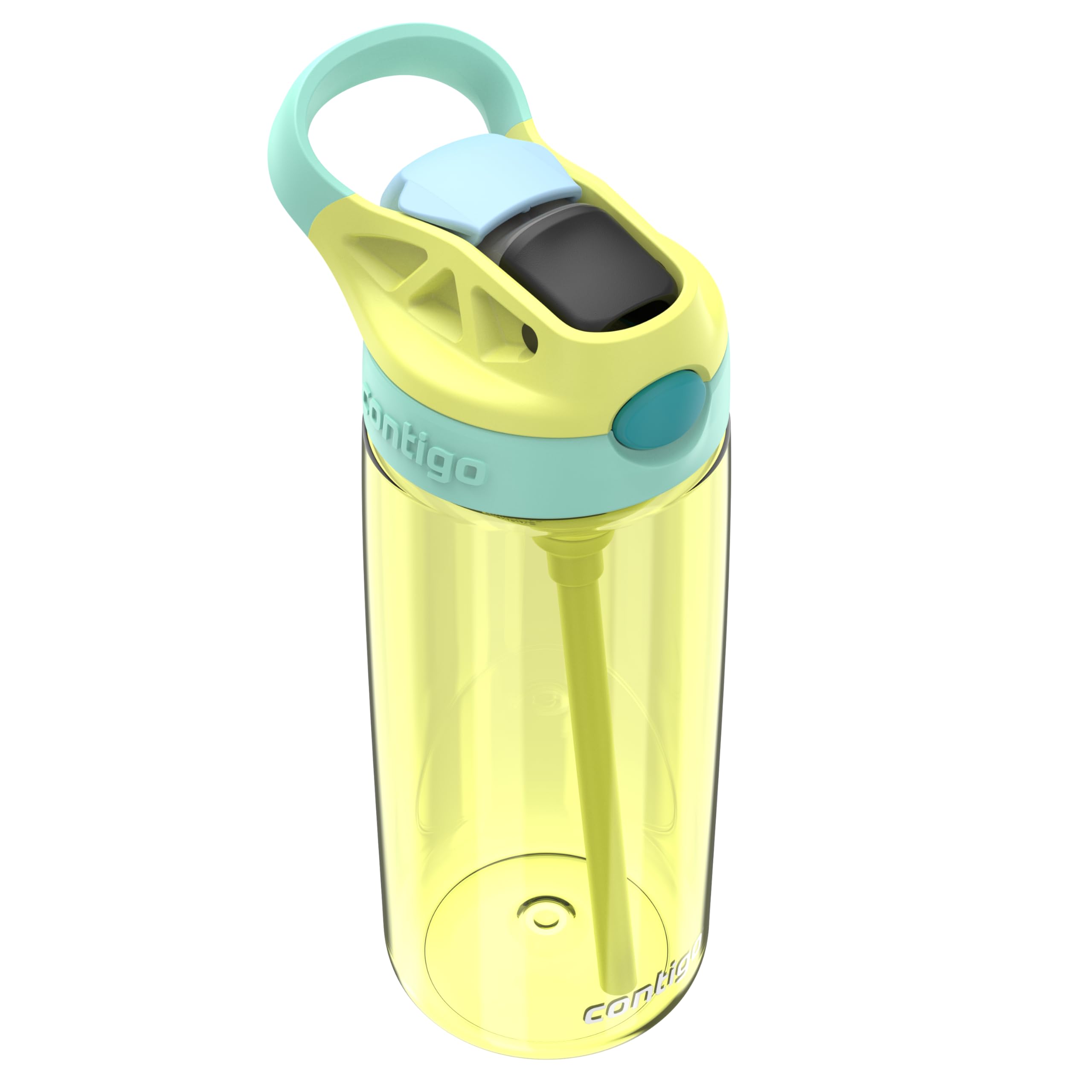 Contigo Kids AUTOSPOUT Water Bottle, 20oz, Limelight, Cleanable Plastic, Model 2198491