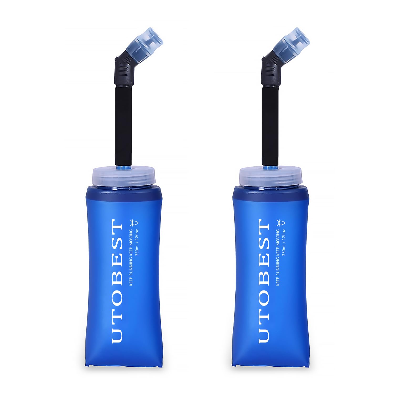 UTOBEST Soft Flask 350ML Collapsible Running Water Bottles