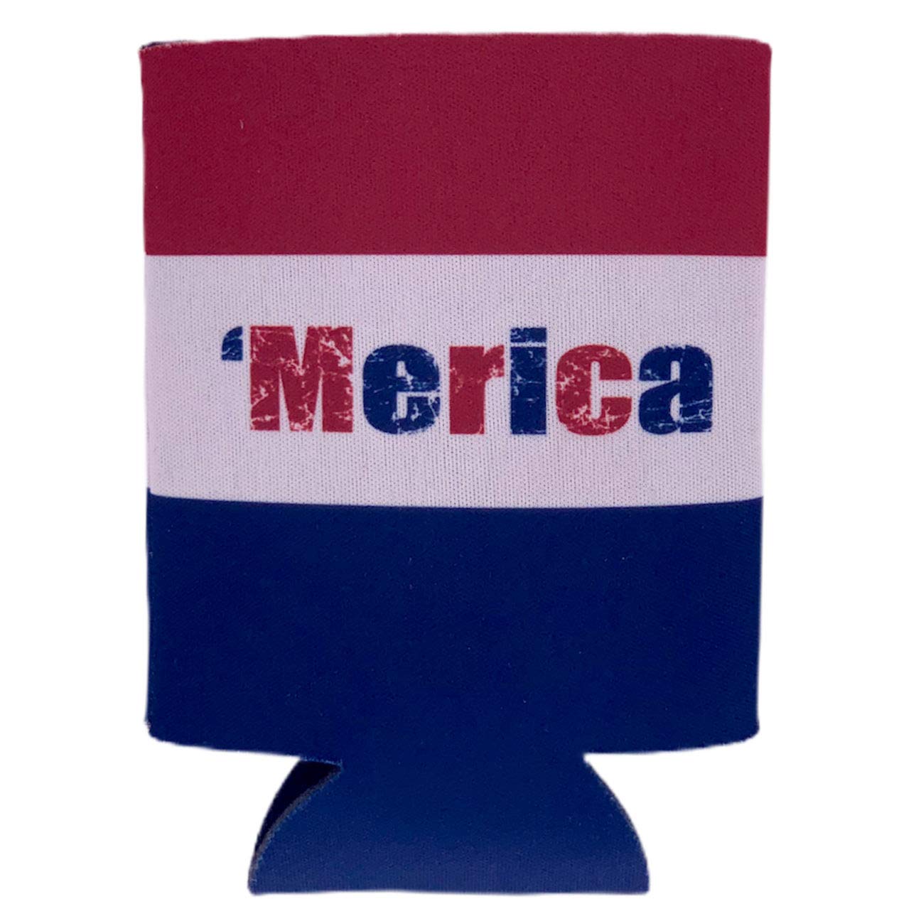 Merica Stripes Collapsible Can Coolie