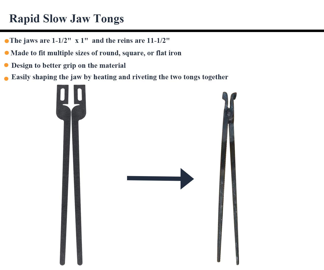 Rapid Tongs Bundle Set Five Type Of Tong Bundles Set Diy Rapid Tongs Comes With Rivet For Beginner Futher Smithing