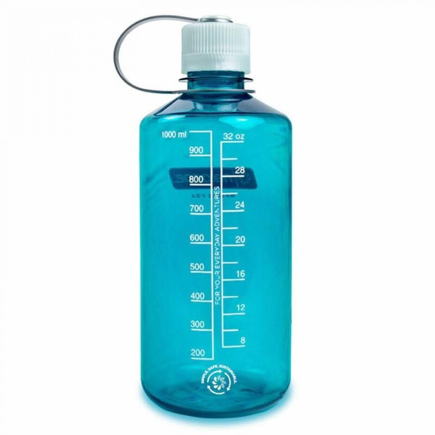Nalgene Sustain Tritan Bpa-Free Water Bottle Made With Material Derived From 50% Plastic Waste, 32 Oz, Narrow Mouth, Trout