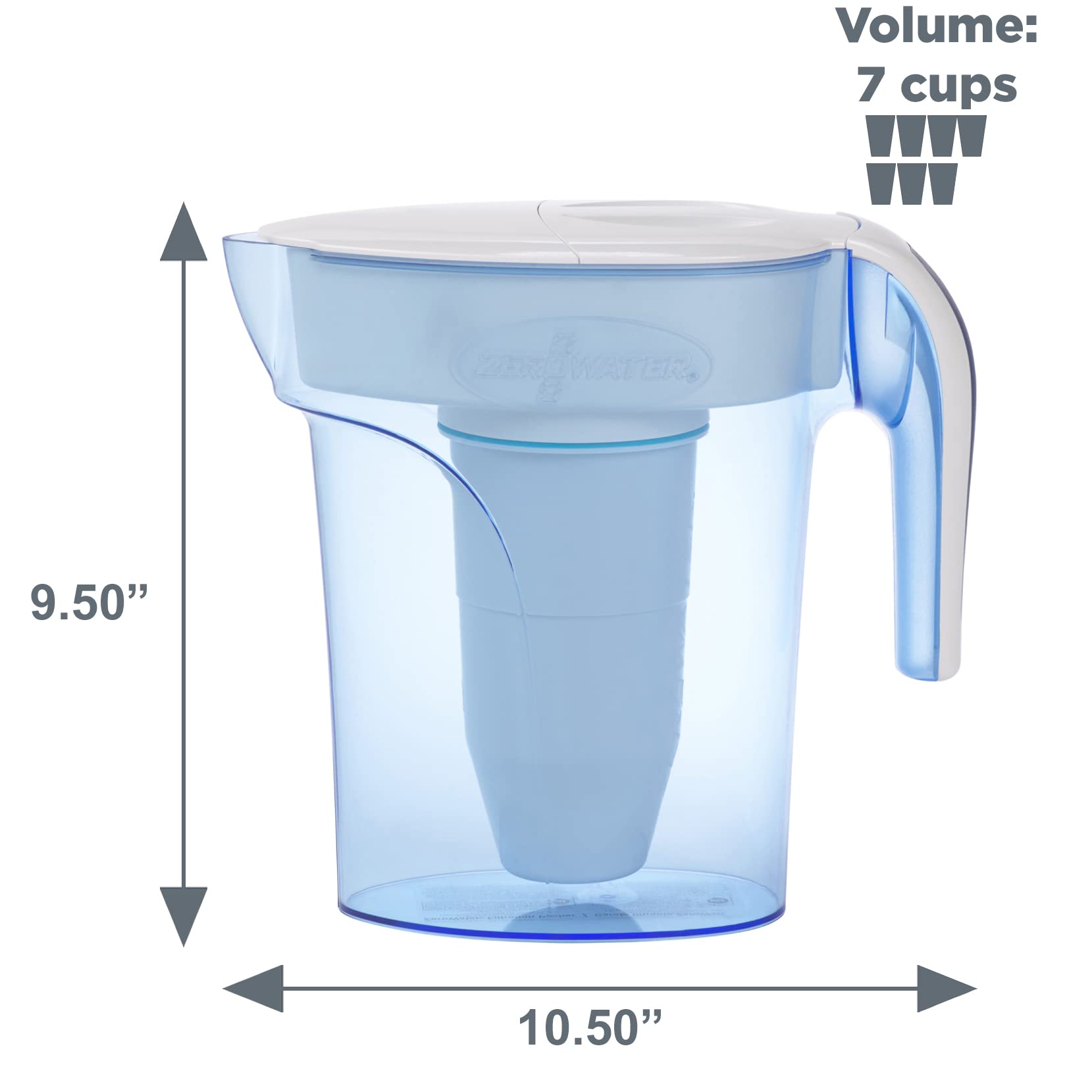 Zero Technologies Wtr Filter Pitcher 7Cup