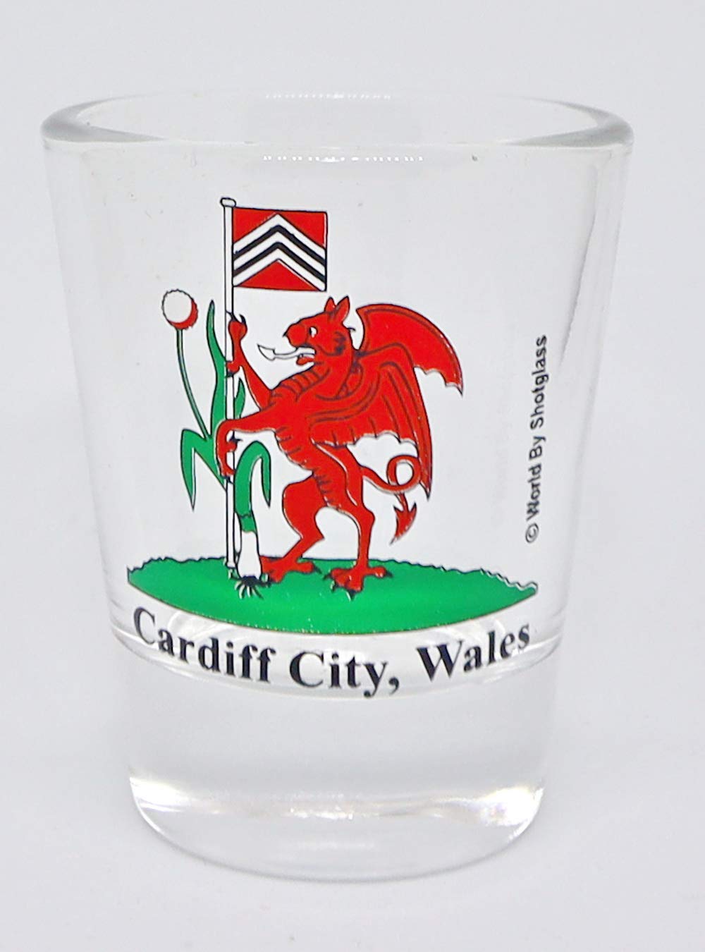 Cardiff City Wales Coat Of Arms Shot Glass