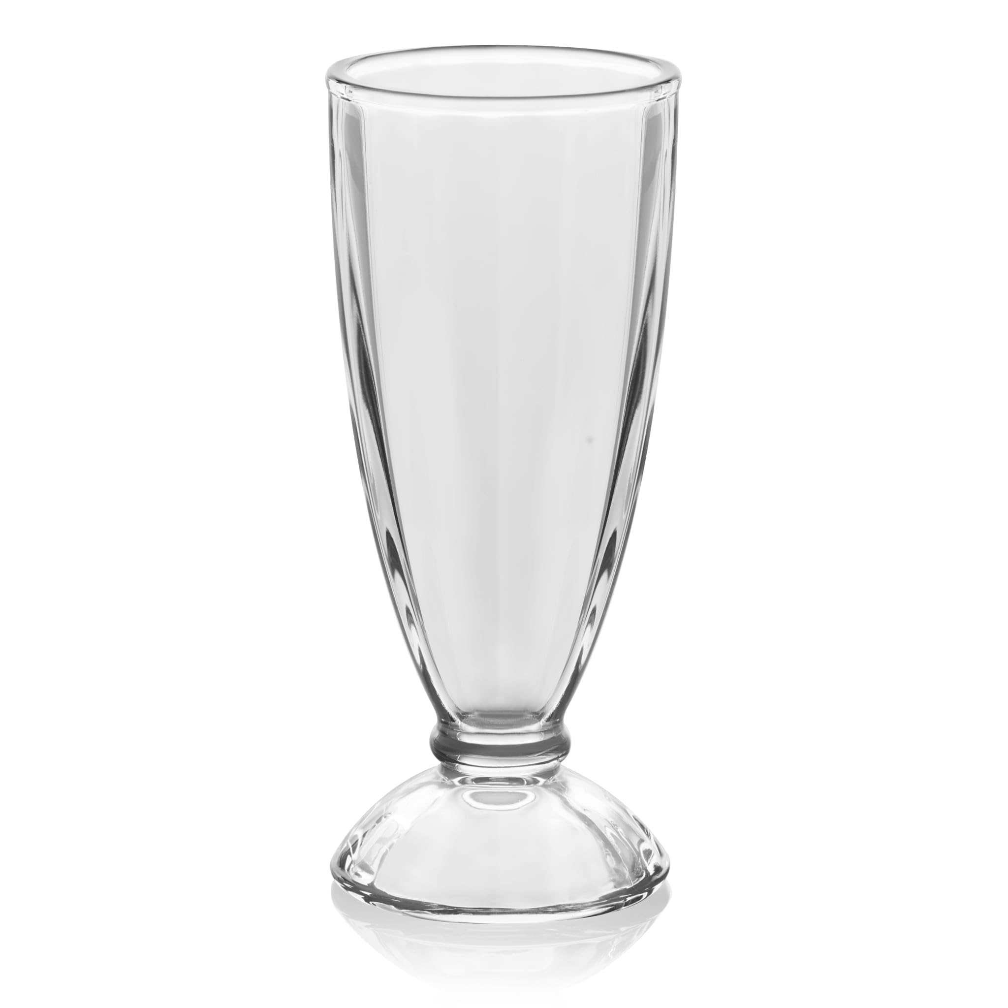 Libbey Fountain Shoppe Milkshake Glasses, 12-Ounce, Set Of 6