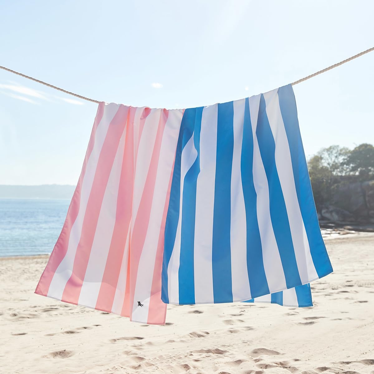 Dock & Bay Beach Towel - Quick Dry, Sand Free - Compact, Lightweight - 100% Recycled - Includes Bag - Set Of 4 - Cabana Classics