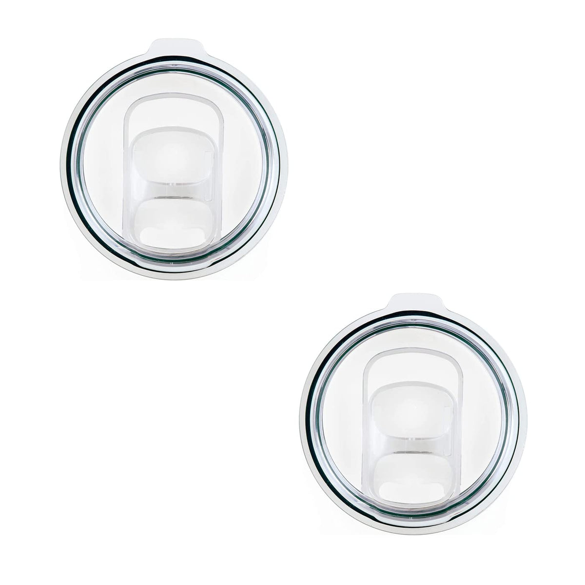 Replacement Polar Camel Clear Lids For 15-Ounce/20-Ounce Stainless Steel Coffee Mug Tumblers Sliding Closing Lid (2)
