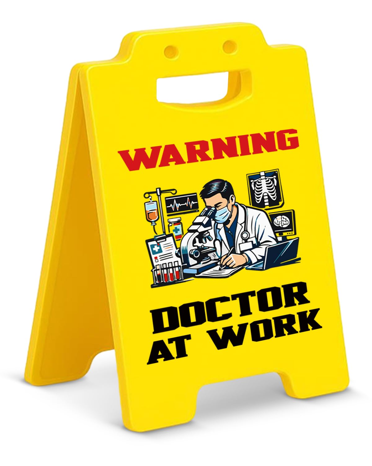 Funny Doctor Gifts Office Decor Warning Doctor at Work Desk Sign Funny Appreciation Gifts for Doctors Birthday Graduation