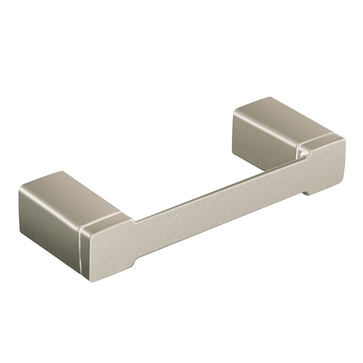 Moen Yb8808Bn 90 Degree Modern Double Post Pivoting Toilet Paper Holder, Brushed Nickel